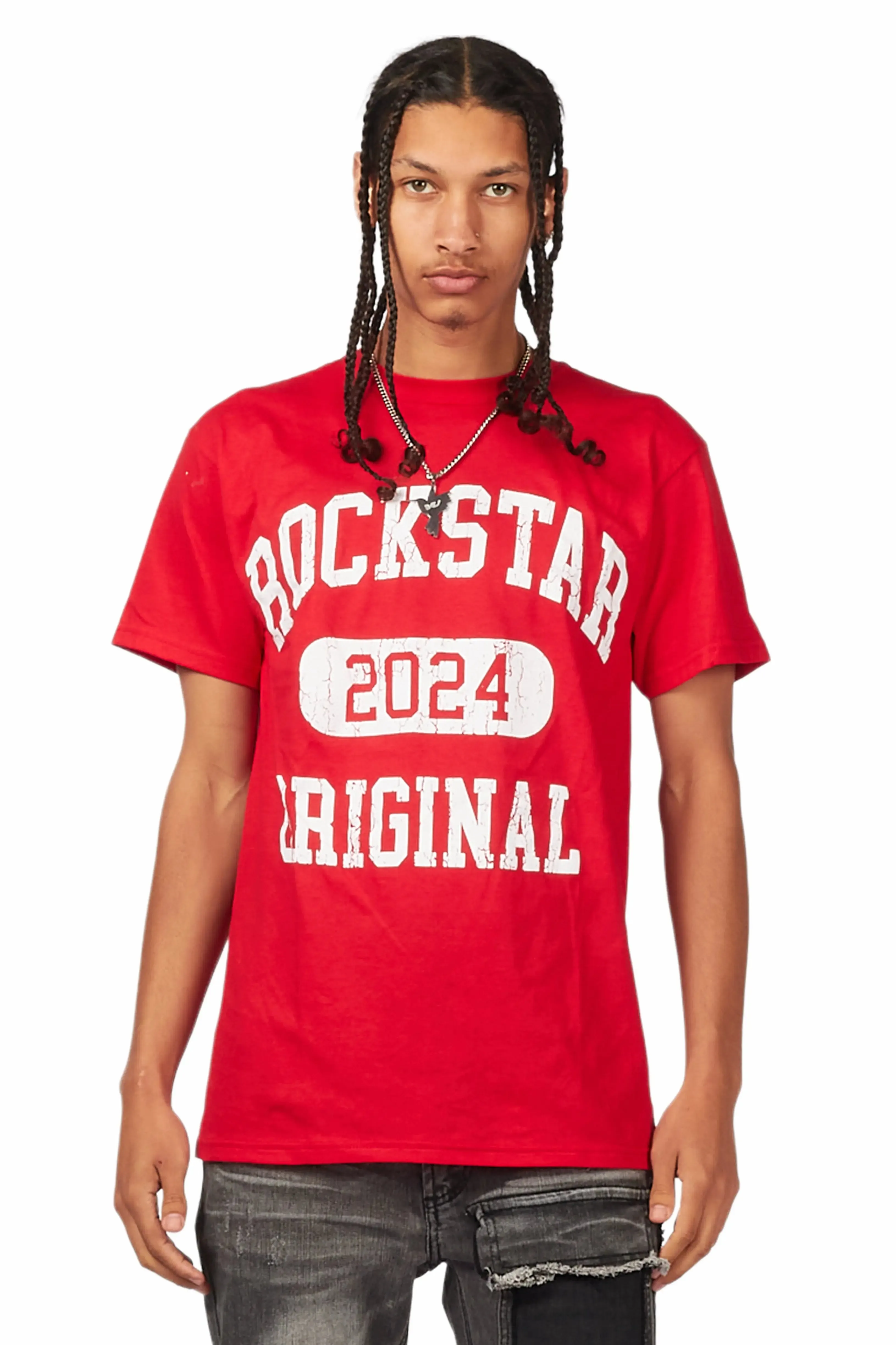 Members Red Graphic T-Shirt sold by Rockstar Original