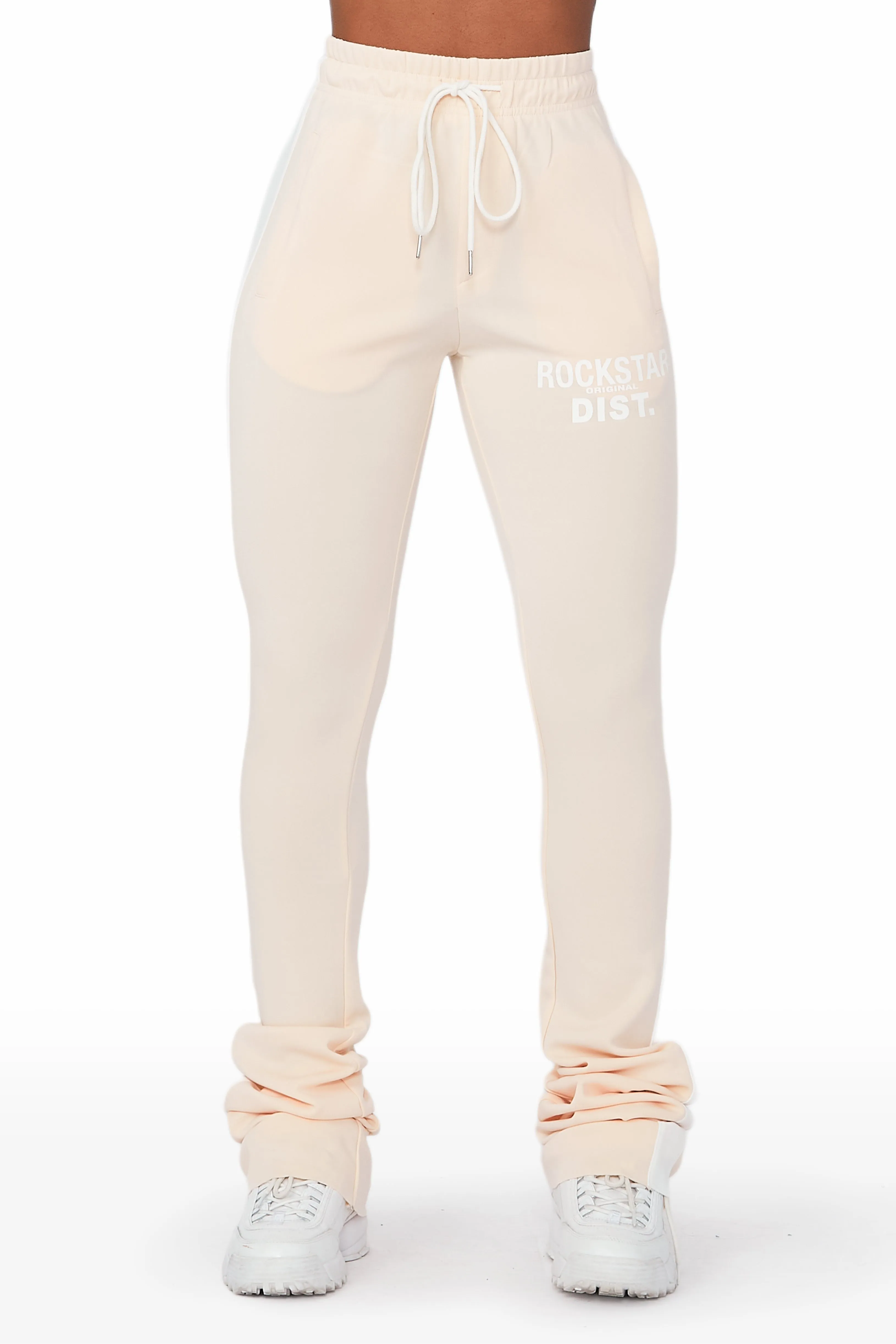 Savannah Beige Super Stacked Track Pant sold by Rockstar Original product image thumbnail 4