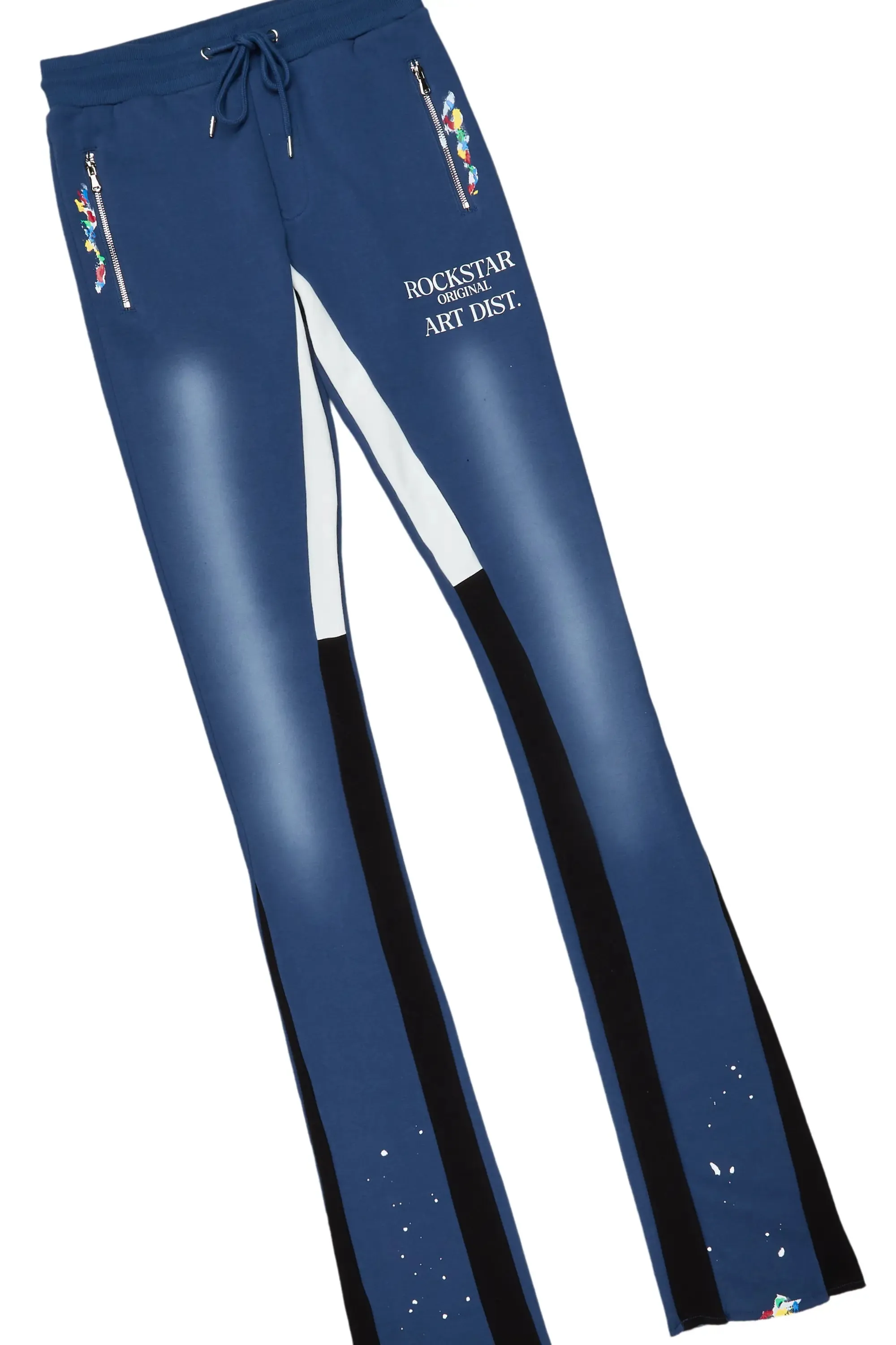 Rockstar Art Dist. Navy Super Stacked Pant Set sold by Rockstar Original product image thumbnail 4