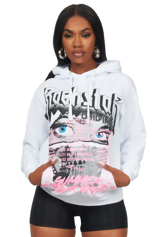 Latyra White Oversized Hoodie sold by Rockstar Original