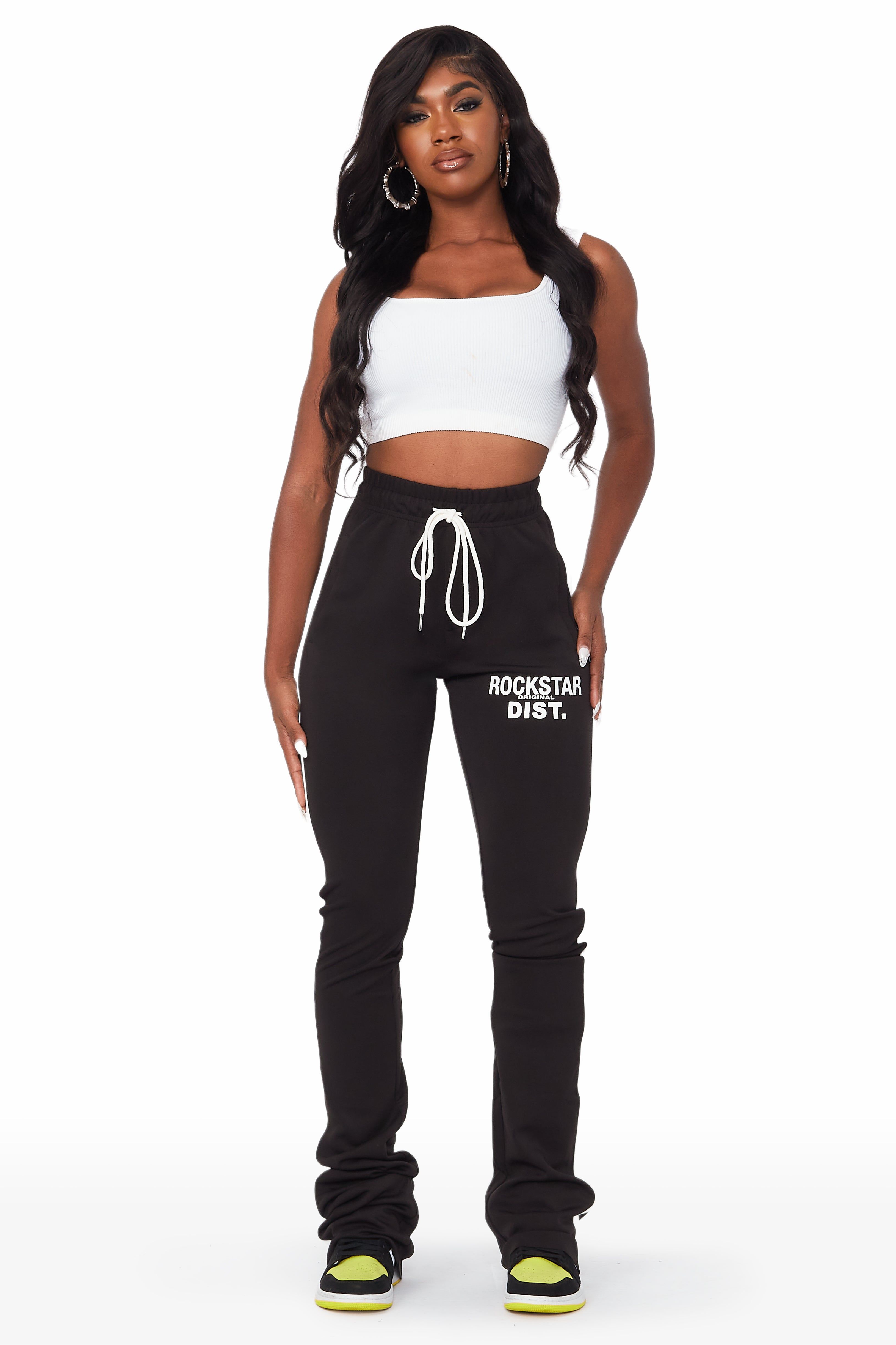 Savannah Black Super Stacked Track Pant sold by Rockstar Original product image thumbnail 2