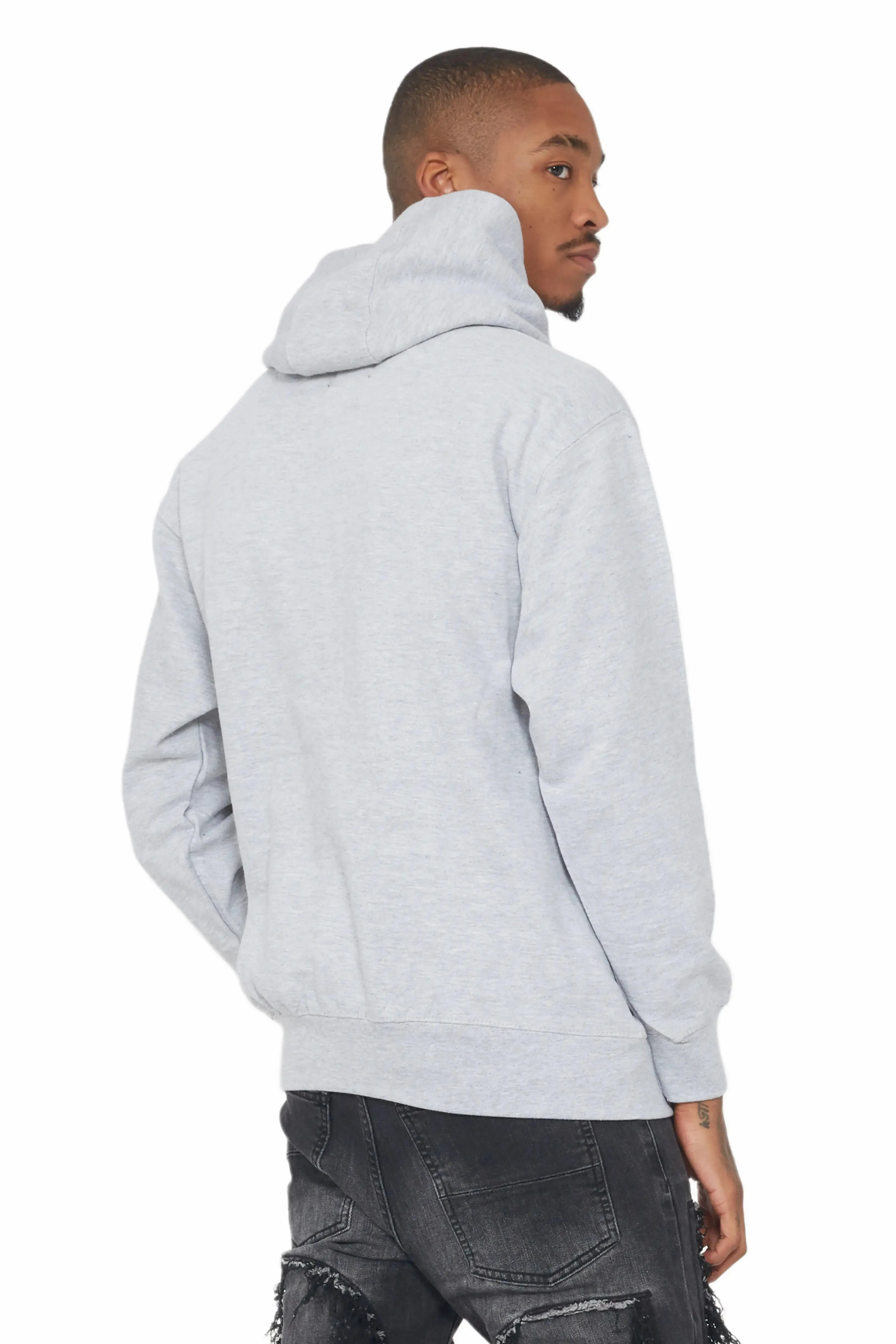 Rockstar Art Dist. Grey Graphic Hoodie sold by Rockstar Original product image thumbnail 3