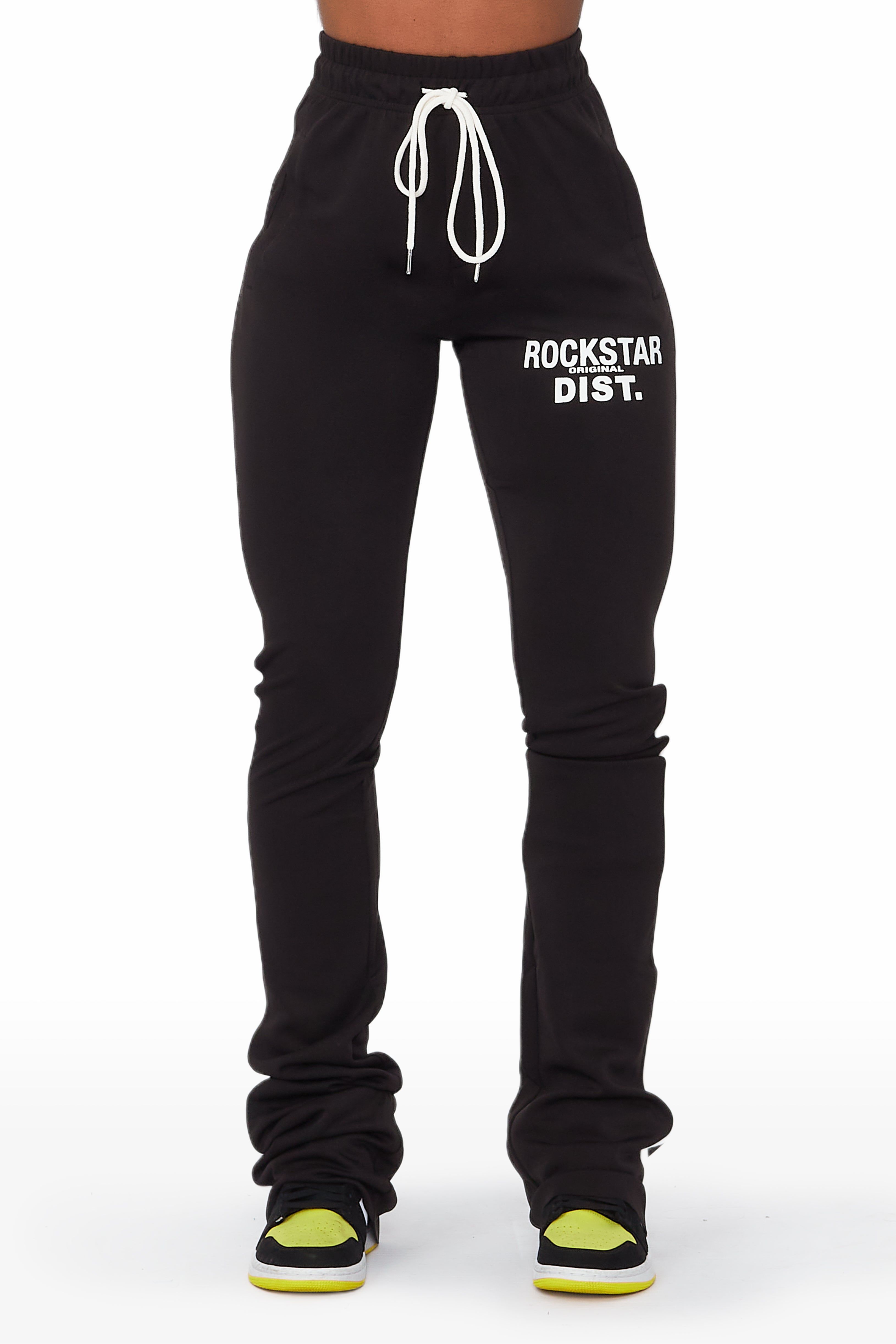 Savannah Black Super Stacked Track Pant sold by Rockstar Original product image thumbnail 4