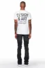 Destry Black Patchwork Stacked Flare Jean sold by Rockstar Original