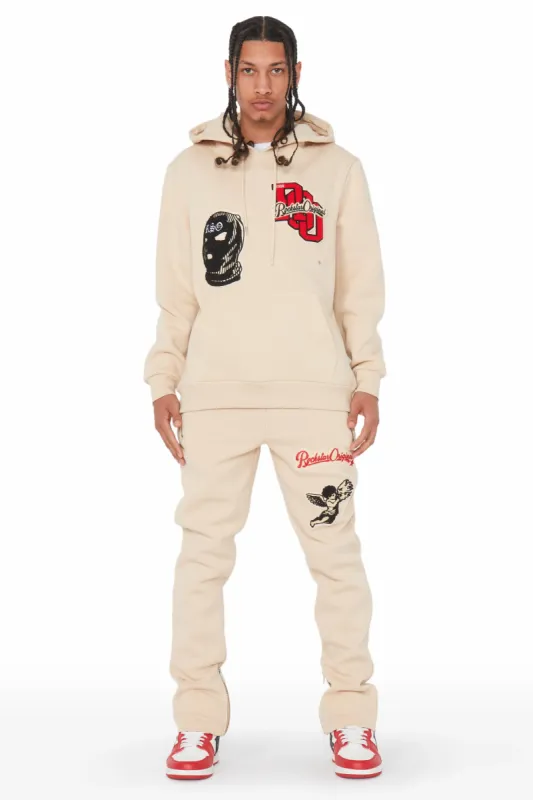 Emory Beige Slim Fit Track Set sold by Rockstar Original