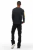 Hutch Black Super Stacked Flare Jean sold by Rockstar Original