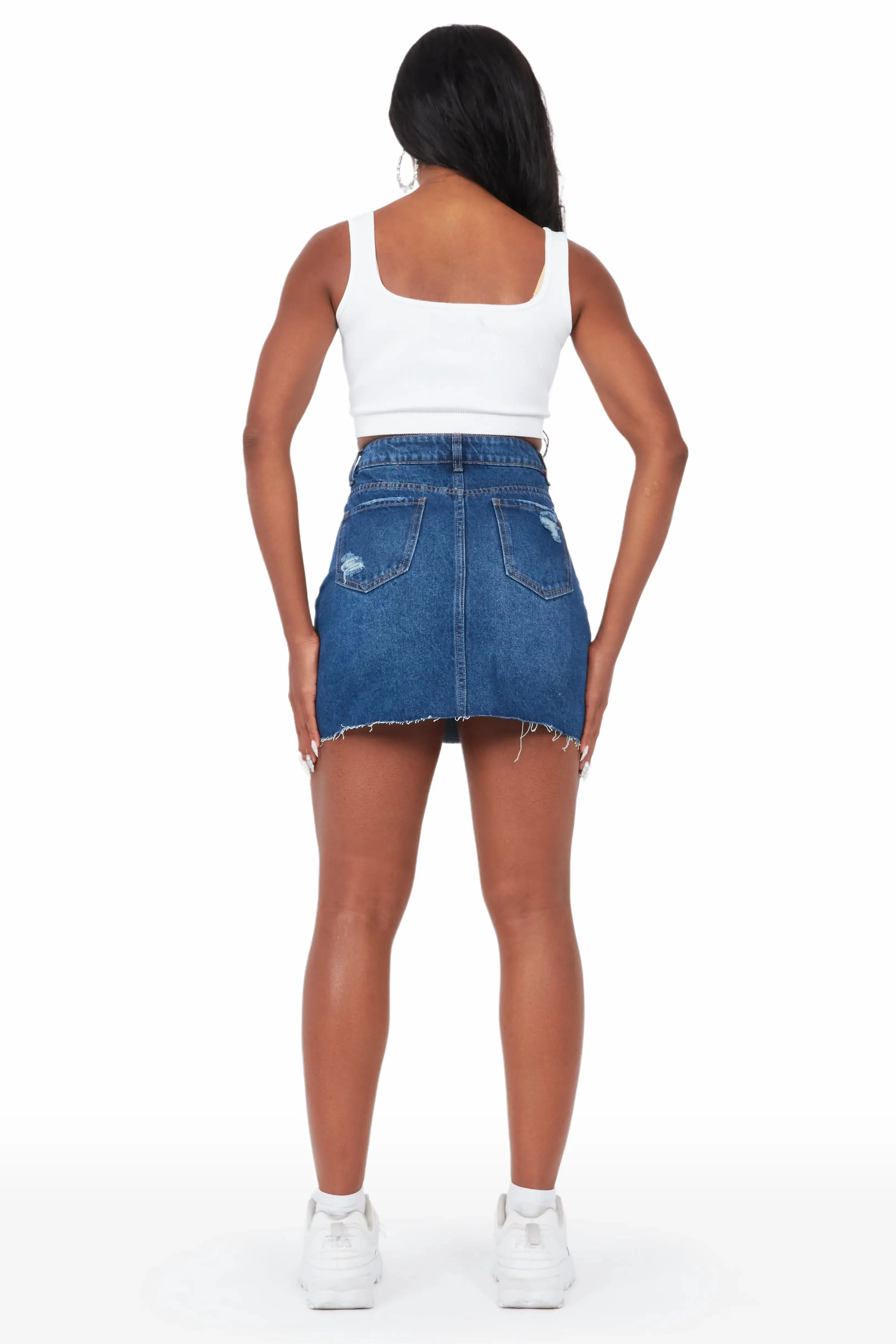 Emelia Med. Wash Painted Mini Skirt sold by Rockstar Original product image thumbnail 5