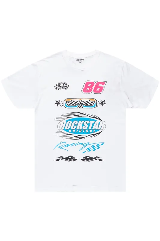 Faslayne White Graphic T-Shirt sold by Rockstar Original
