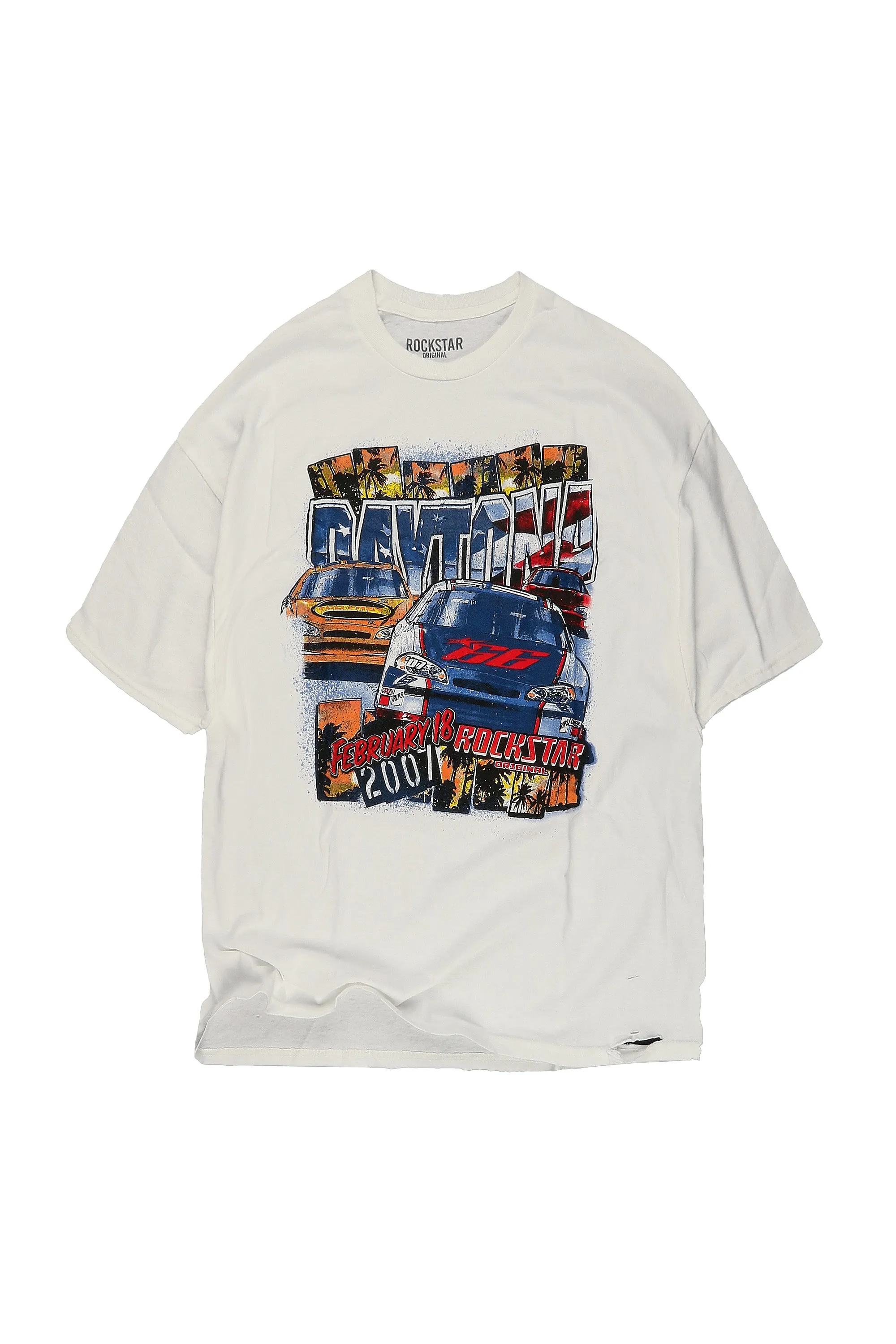 Waylen White Oversized Graphic T-Shirt sold by Rockstar Original product image thumbnail 3