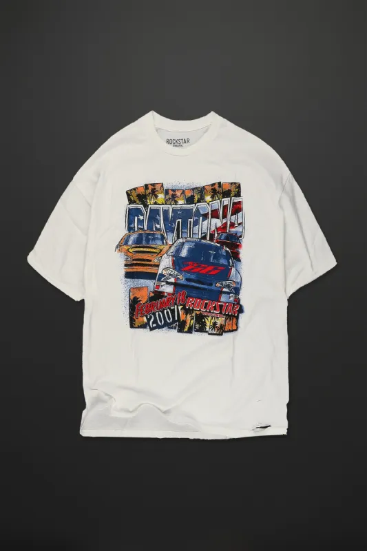 Waylen White Oversized Graphic T-Shirt sold by Rockstar Original