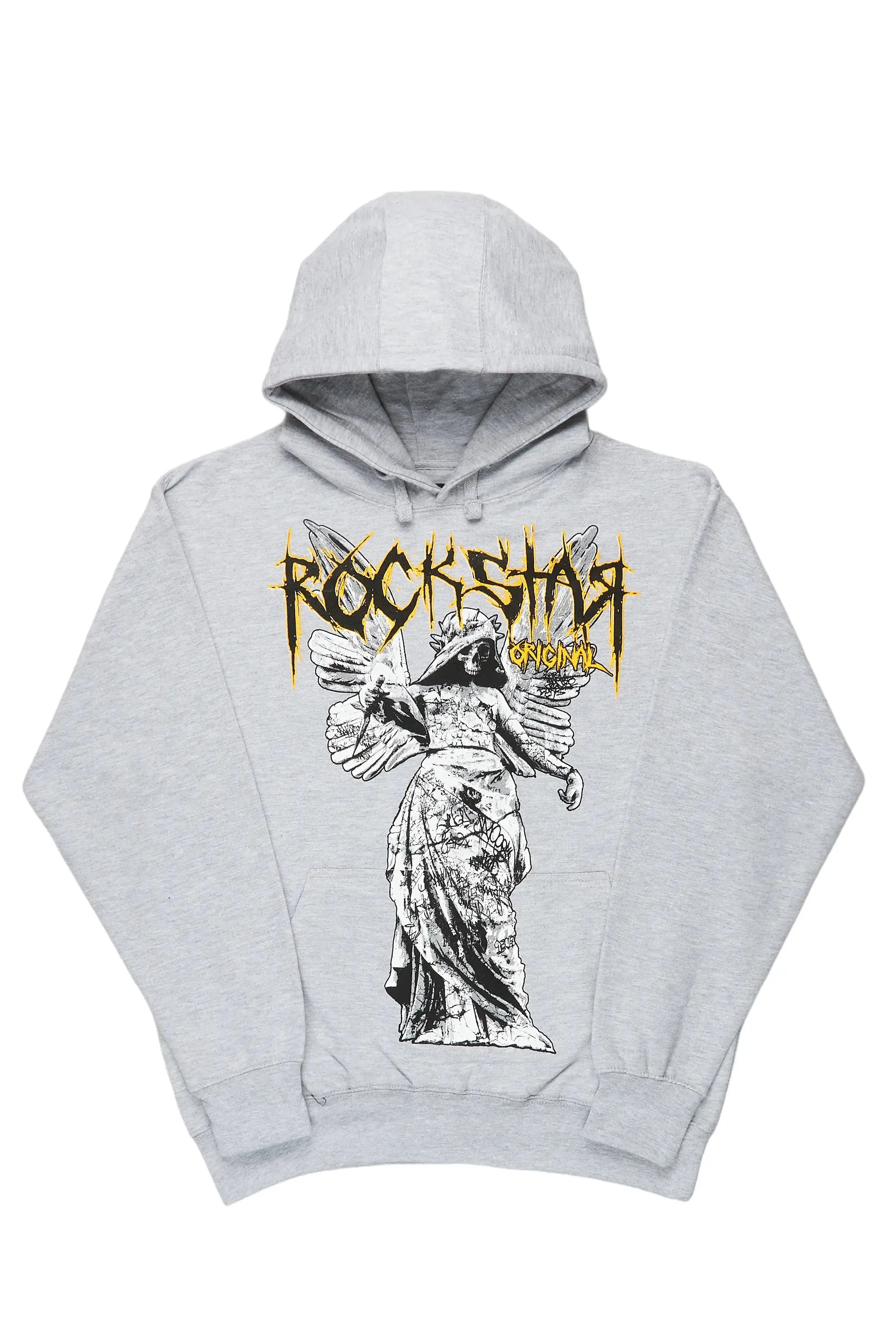 Mathias Heather Grey Graphic Hoodie sold by Rockstar Original product image thumbnail 2