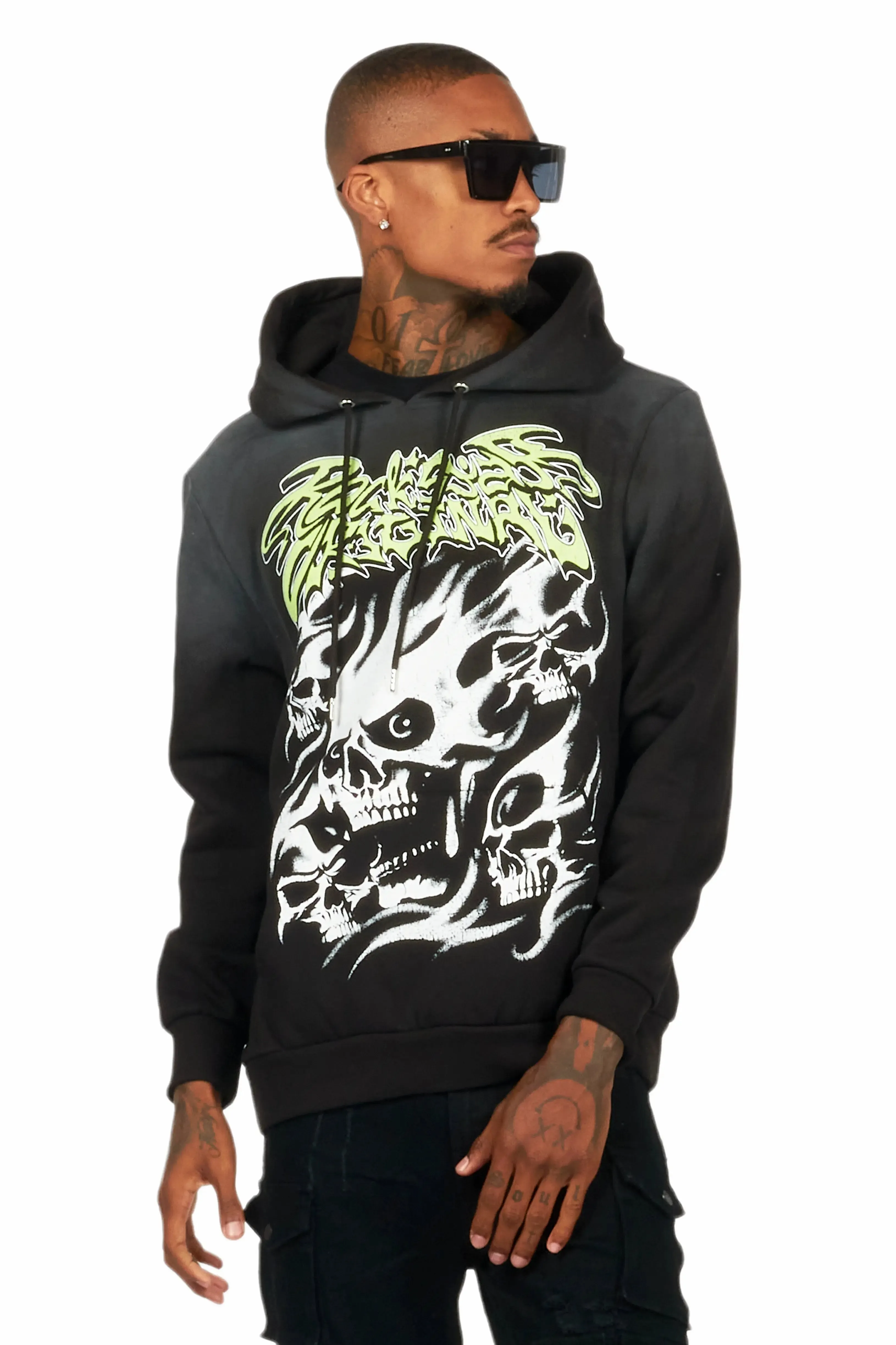 Schtupp Black Graphic Hoodie sold by Rockstar Original product image thumbnail 4