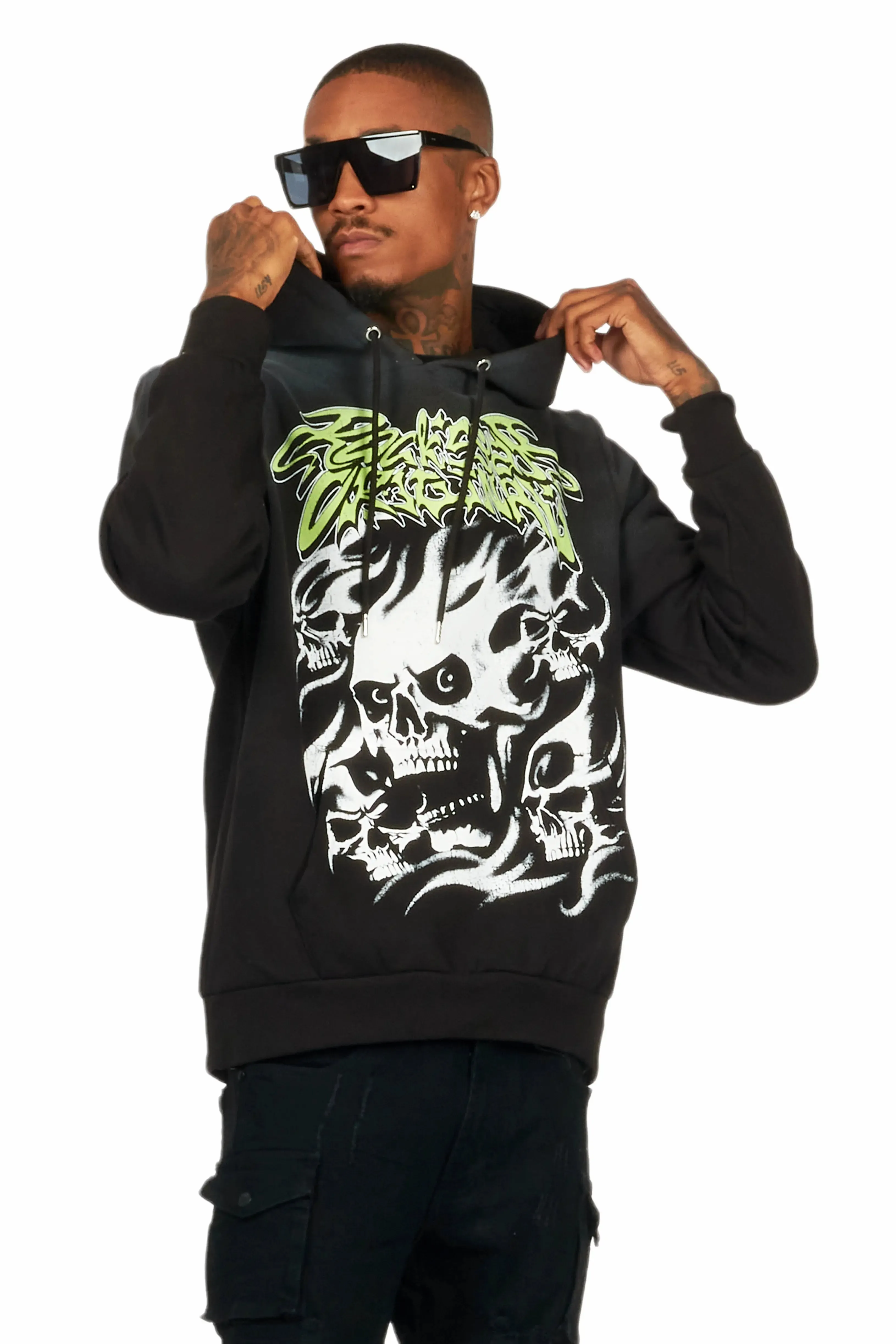 Schtupp Black Graphic Hoodie sold by Rockstar Original product image thumbnail 3