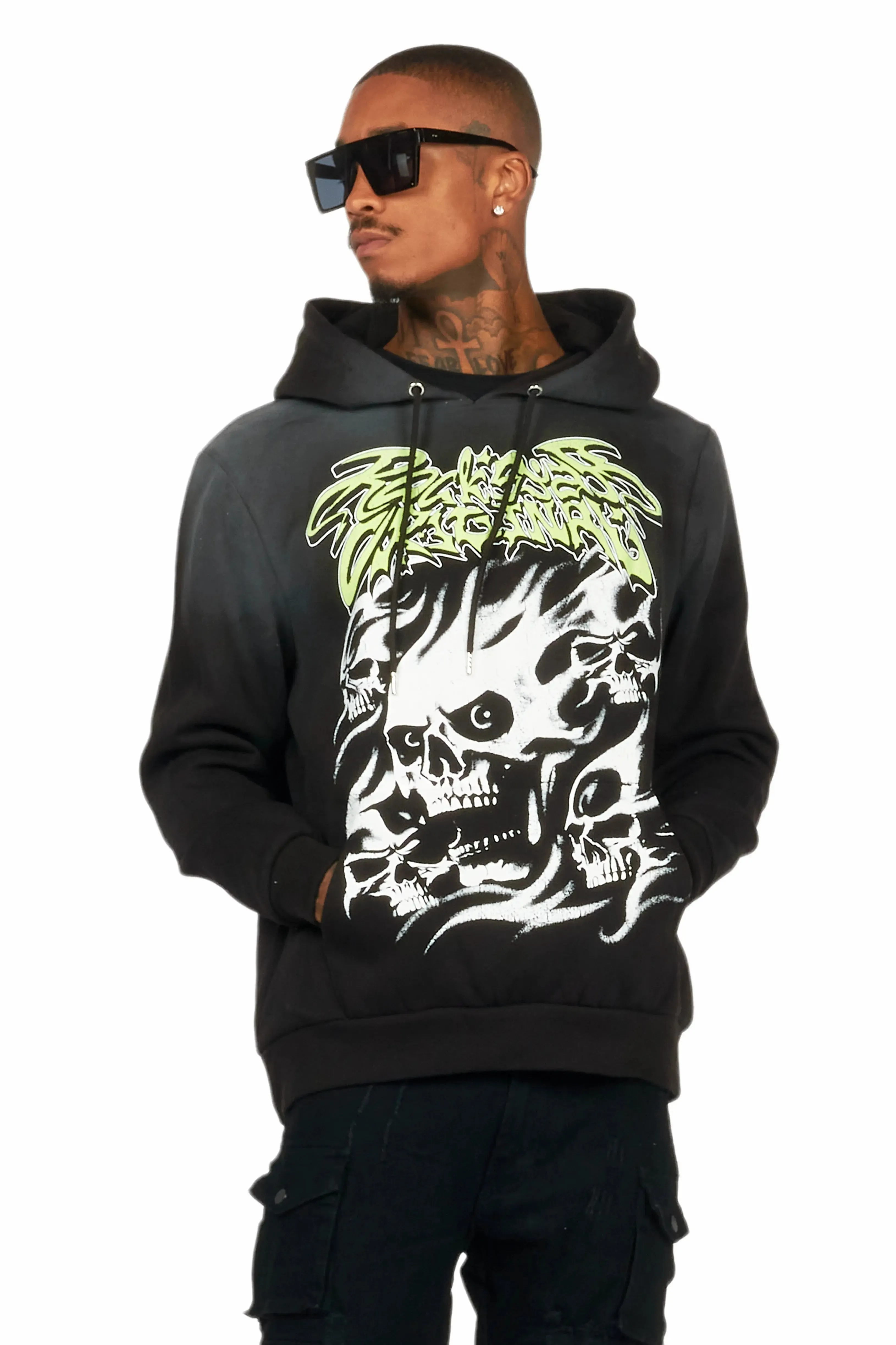 Schtupp Black Graphic Hoodie sold by Rockstar Original product image thumbnail 2