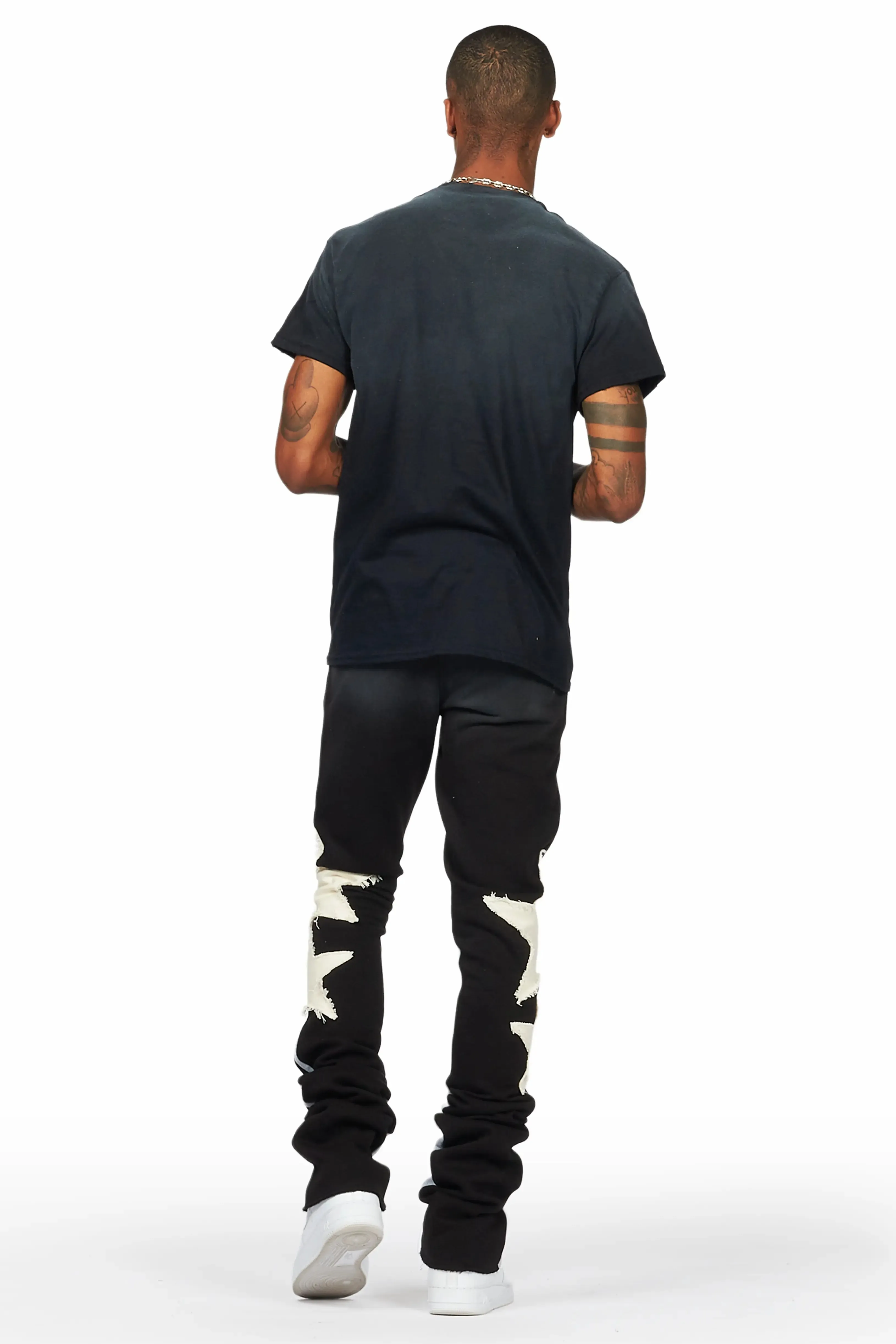 Pacino Black/Grey T-Shirt/Stacked Flare Track Set sold by Rockstar Original product image thumbnail 4