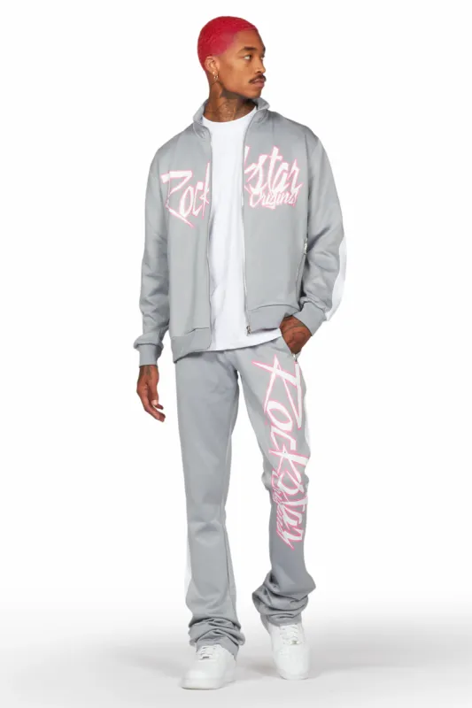 Kalibre Grey Tricot Super Stacked Track Set sold by Rockstar Original