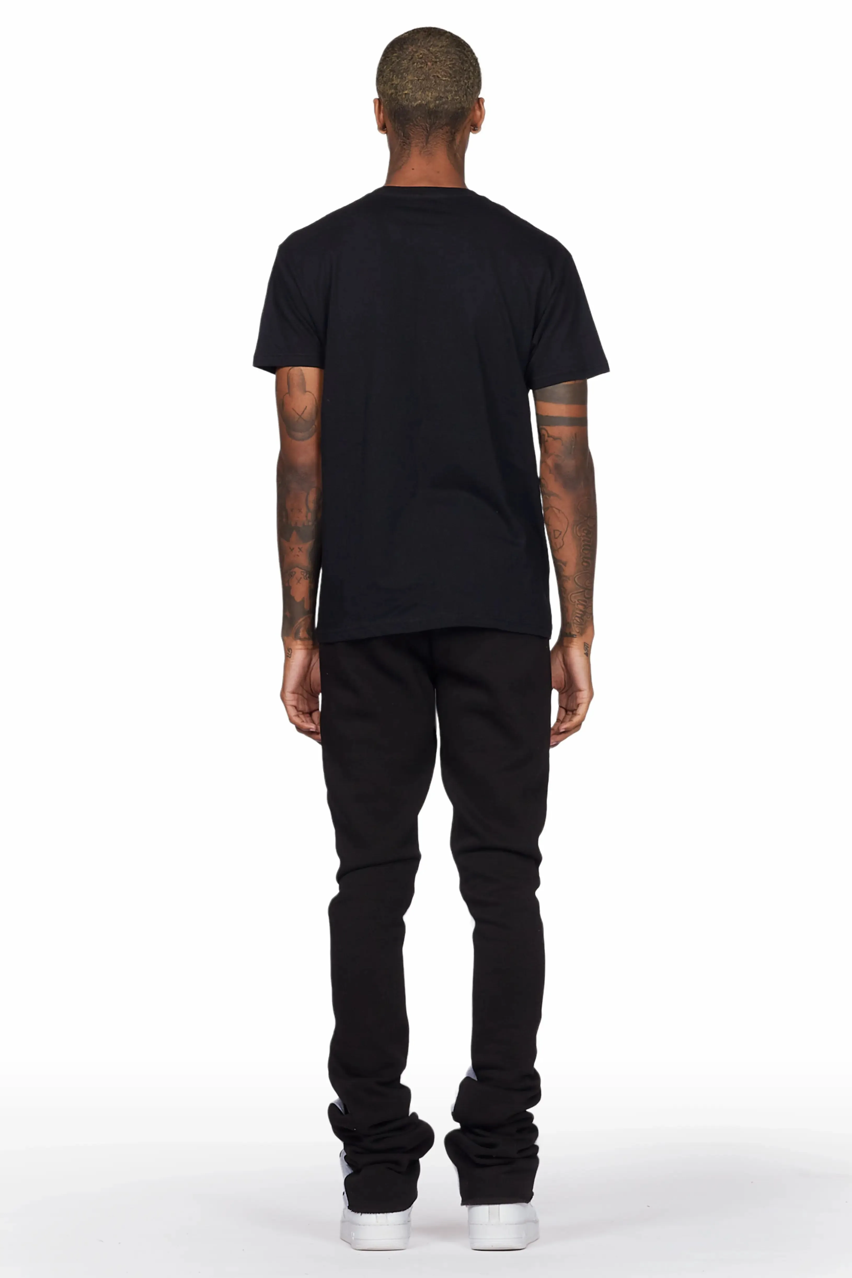 Raffer Black T-Shirt Super Stacked Flare Track Set sold by Rockstar Original product image thumbnail 4