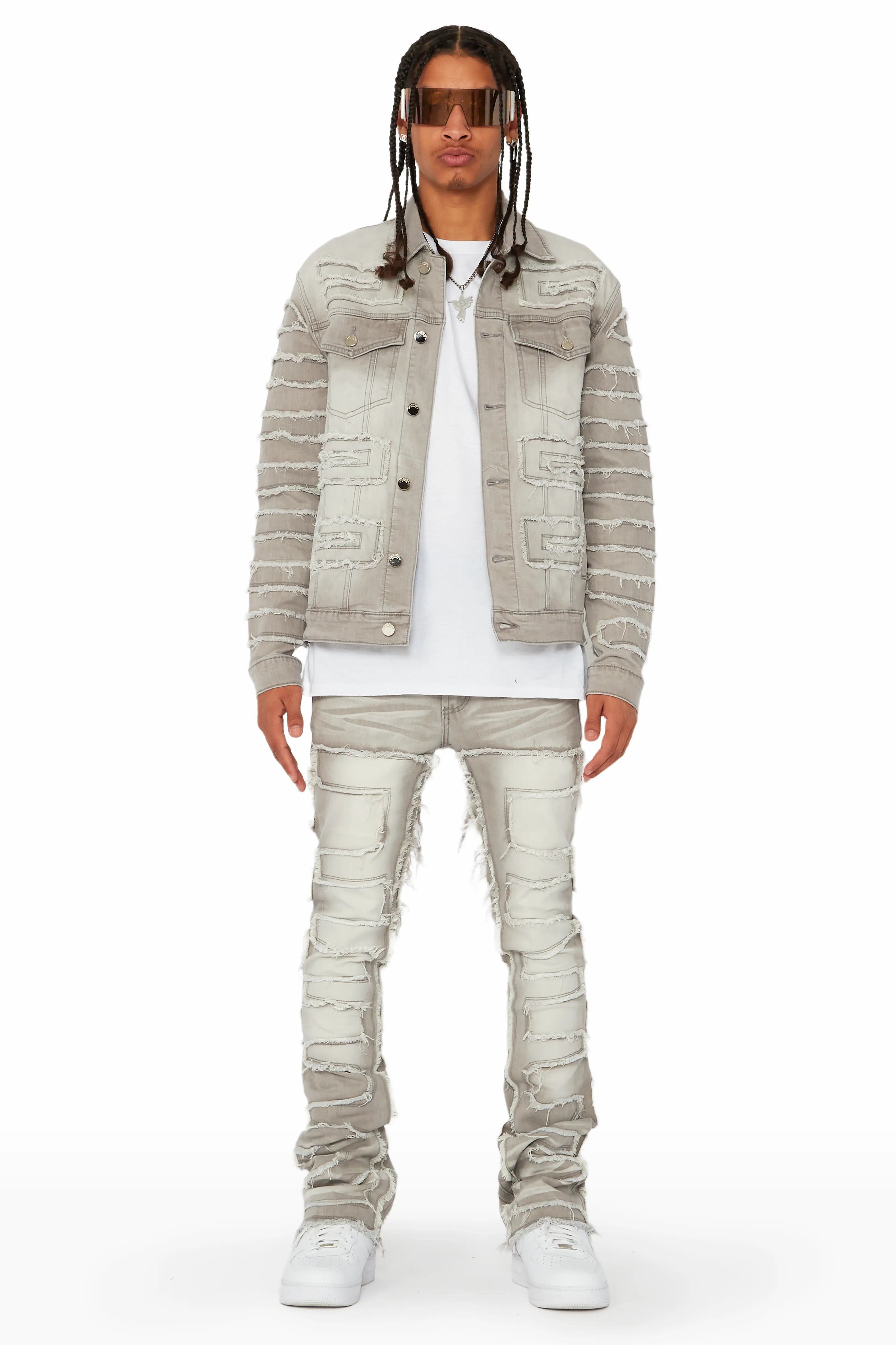 Shake Grey Denim Jacket sold by Rockstar Original product image thumbnail 5