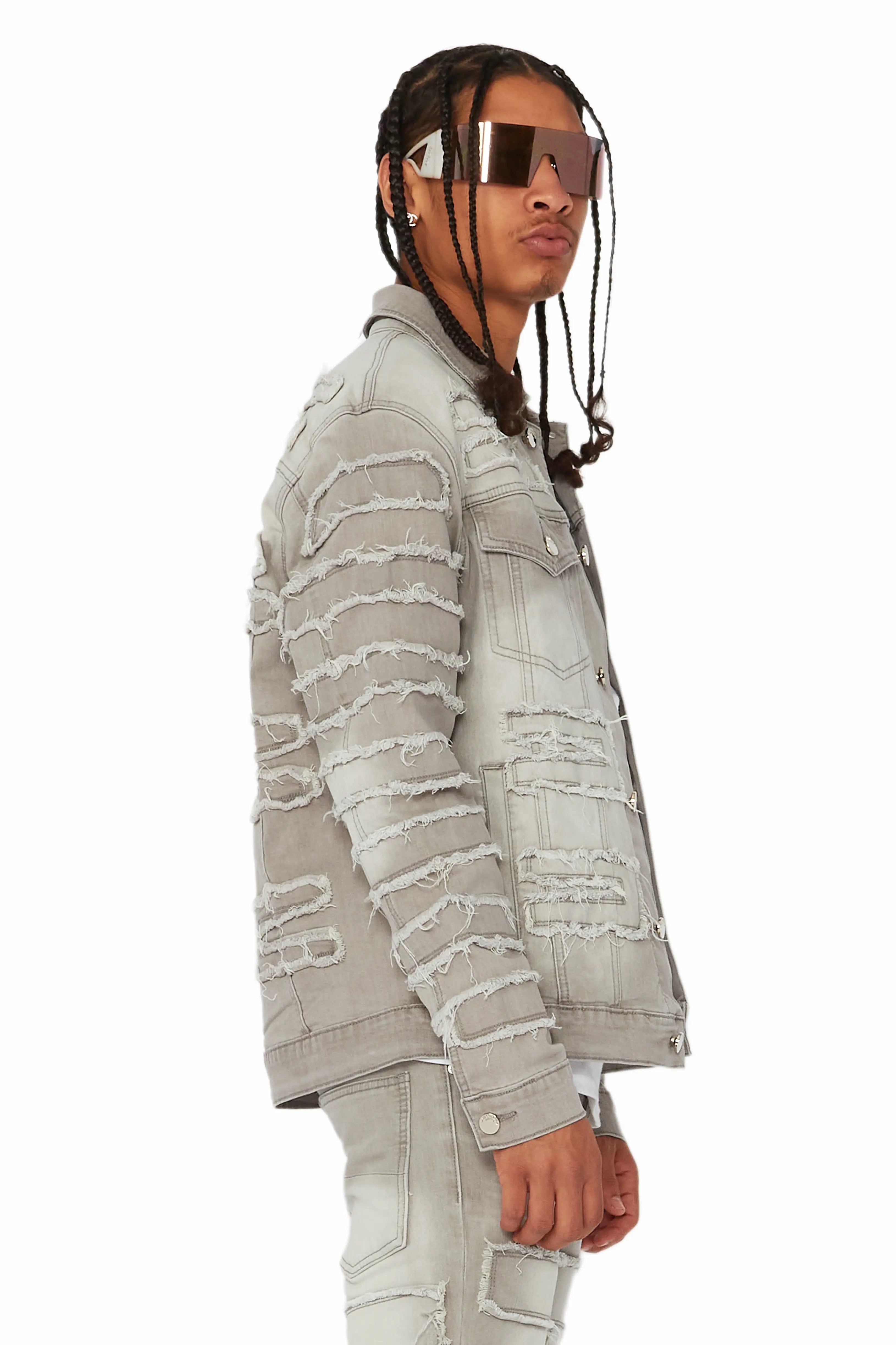 Shake Grey Denim Jacket sold by Rockstar Original product image thumbnail 2