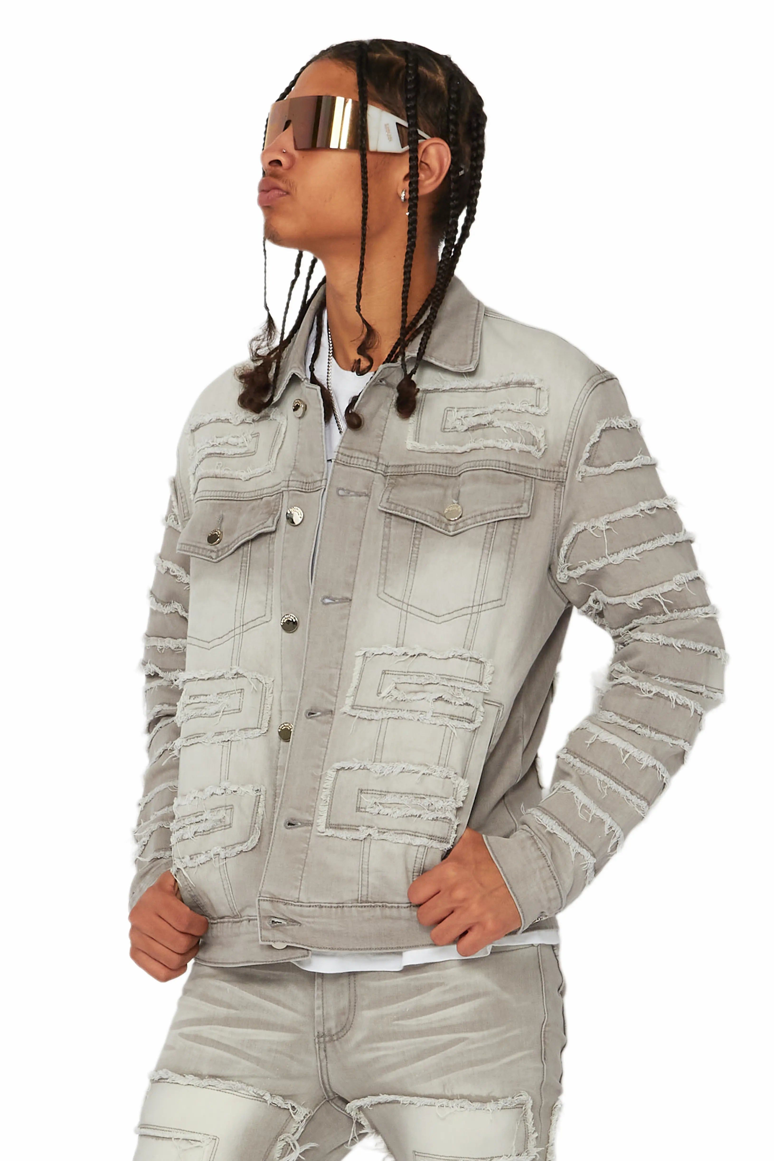Shake Grey Denim Jacket sold by Rockstar Original product image thumbnail 4