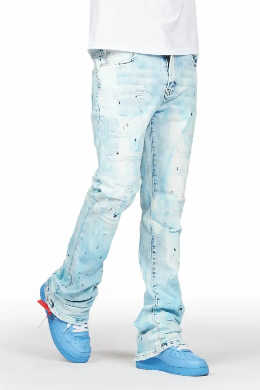 Cantu Light Blue Stacked Flare Jean sold by Rockstar Original