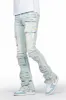 Yasu Blue Painter Stacked Flare Jean sold by Rockstar Original