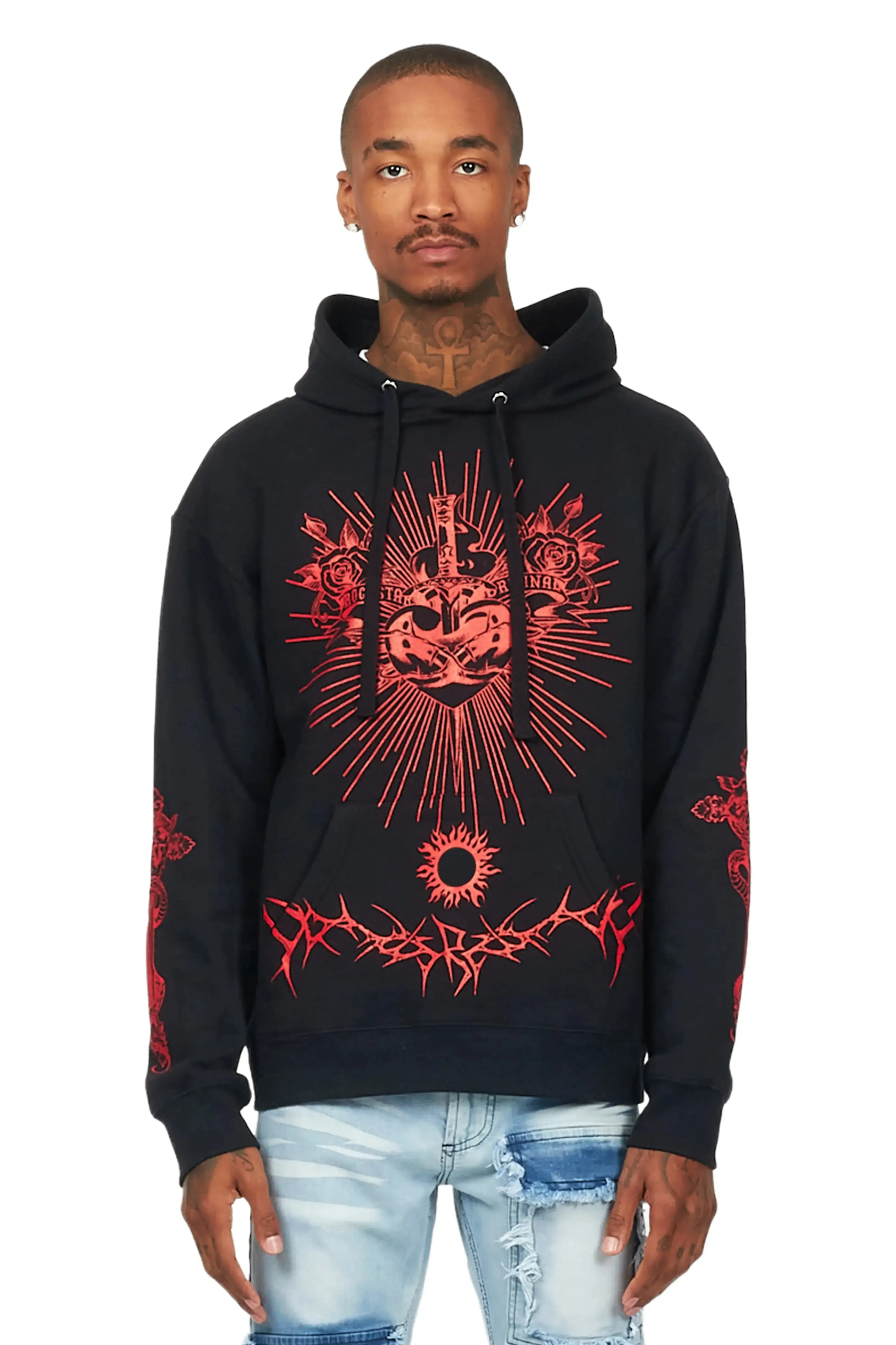 Leander Black Graphic Hoodie sold by Rockstar Original
