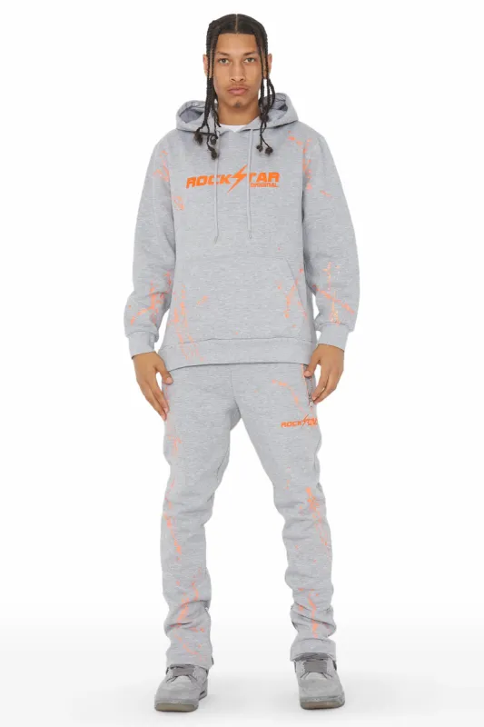 Rune Grey/Orange Slim Fit Track Set sold by Rockstar Original