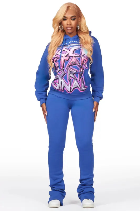 Tikiara Royal Blue Super Stacked Trackset sold by Rockstar Original