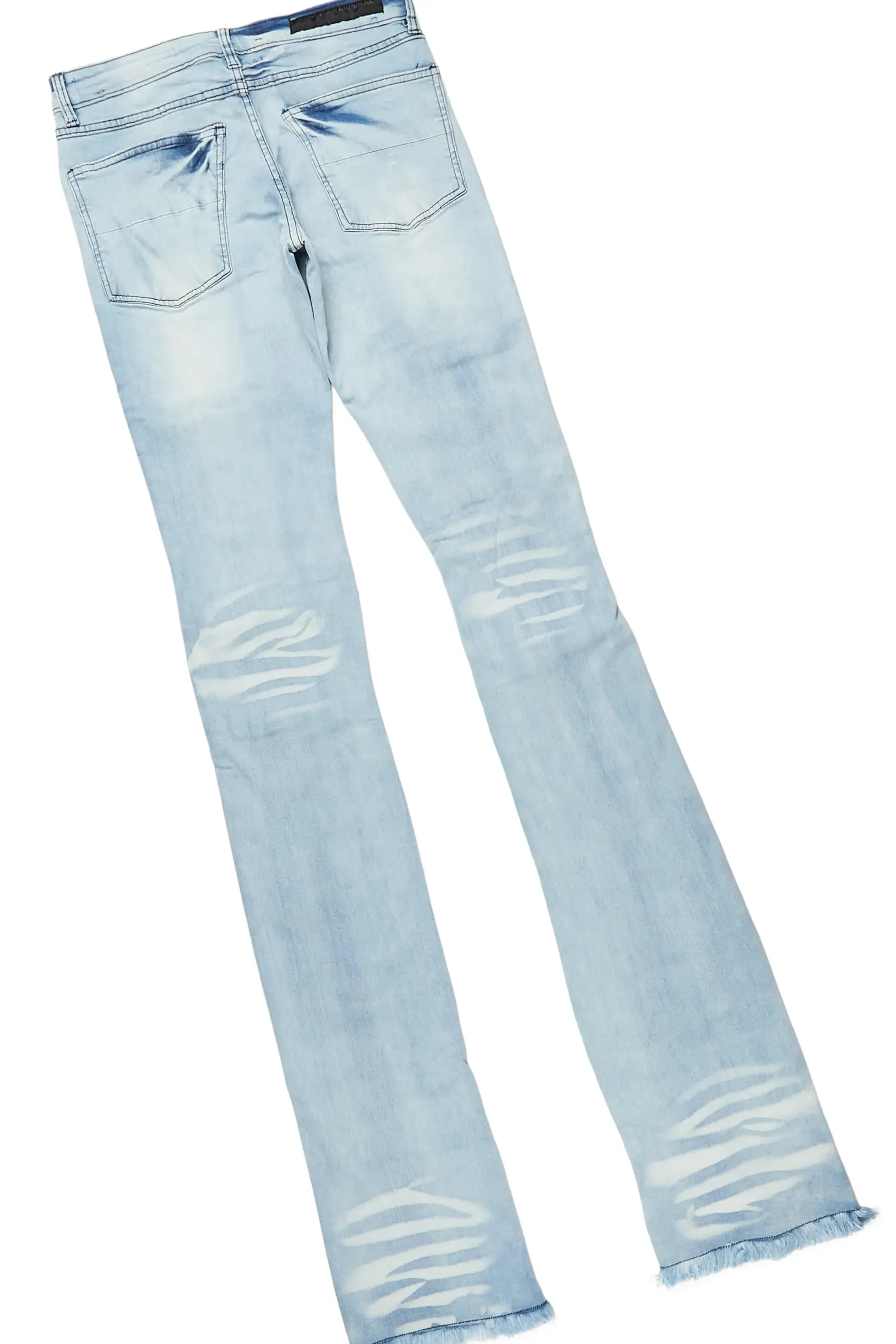 Smitty White T-Shirt & Asle Blue Super Stacked Flare Jean Bundle sold by Rockstar Original product image thumbnail 4