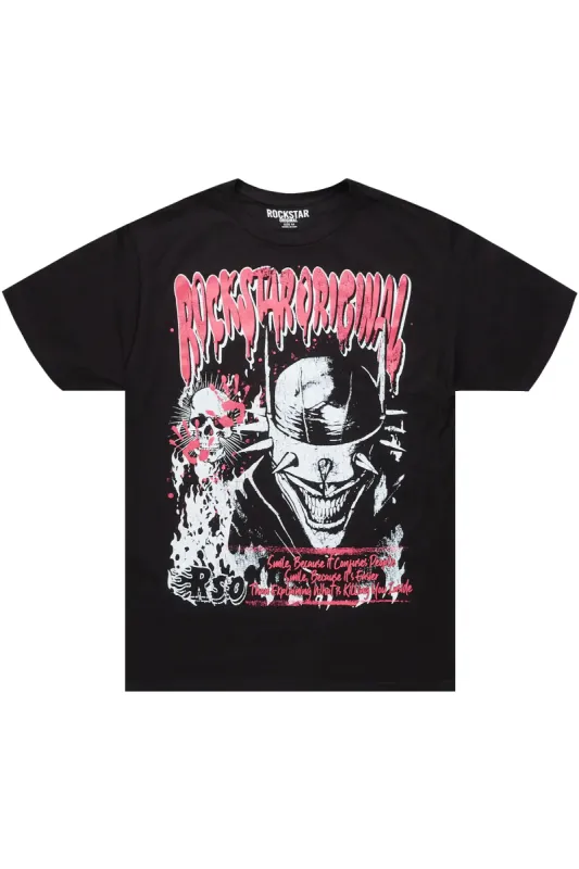 Too Serious Black Graphic T-Shirt sold by Rockstar Original