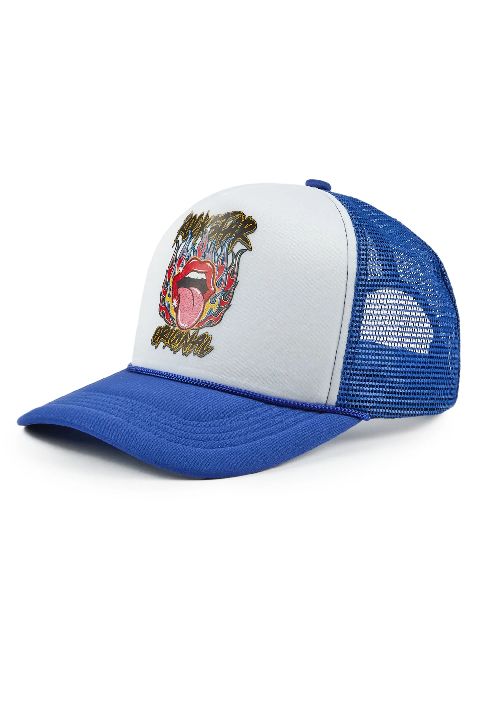 Henlix White/Royal Trucker Hat sold by Rockstar Original product image thumbnail 2