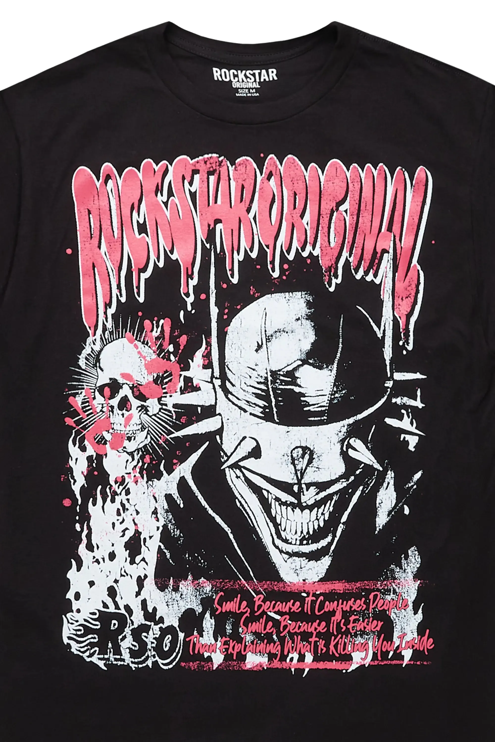 Too Serious Black Graphic T-Shirt sold by Rockstar Original product image thumbnail 2