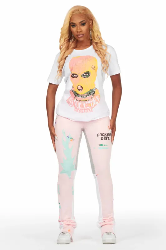 Krysten White/Pink T-Shirt Trackset sold by Rockstar Original