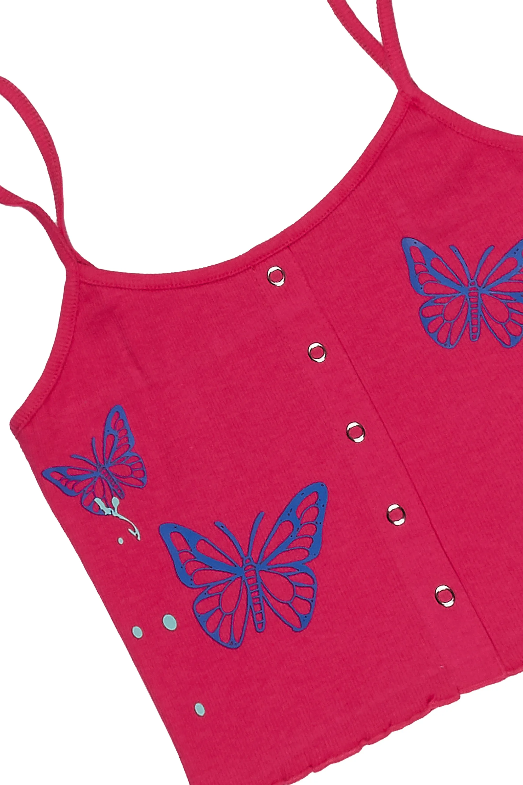 Henlee Tank Top-Fuchsia sold by Rockstar Original product image thumbnail 2