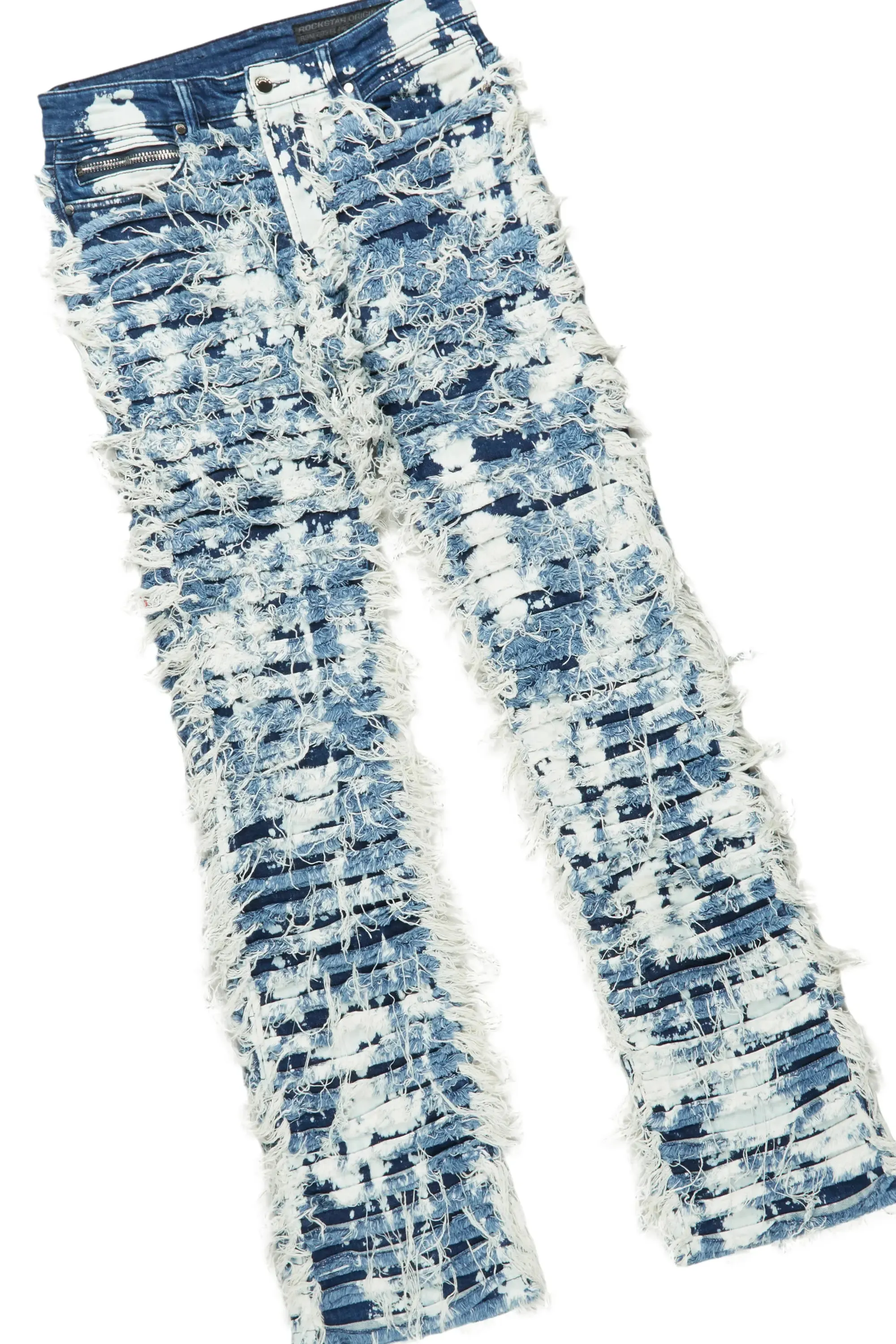 Lake White/Navy T-Shirt & Bossko Stacked Flare Jean Bundle sold by Rockstar Original product image thumbnail 4