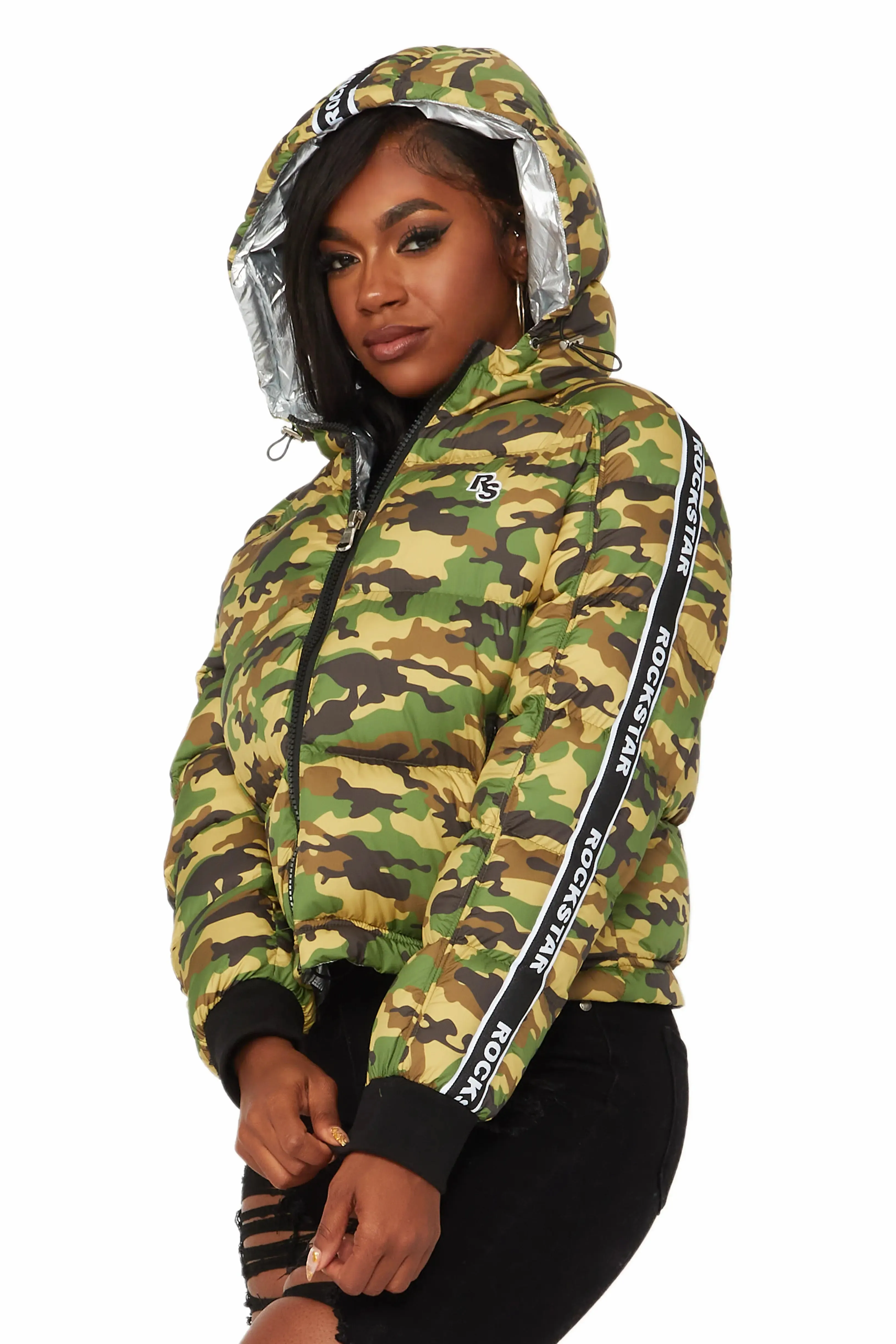 Jackey Camo Puffer Jacket sold by Rockstar Original product image thumbnail 5
