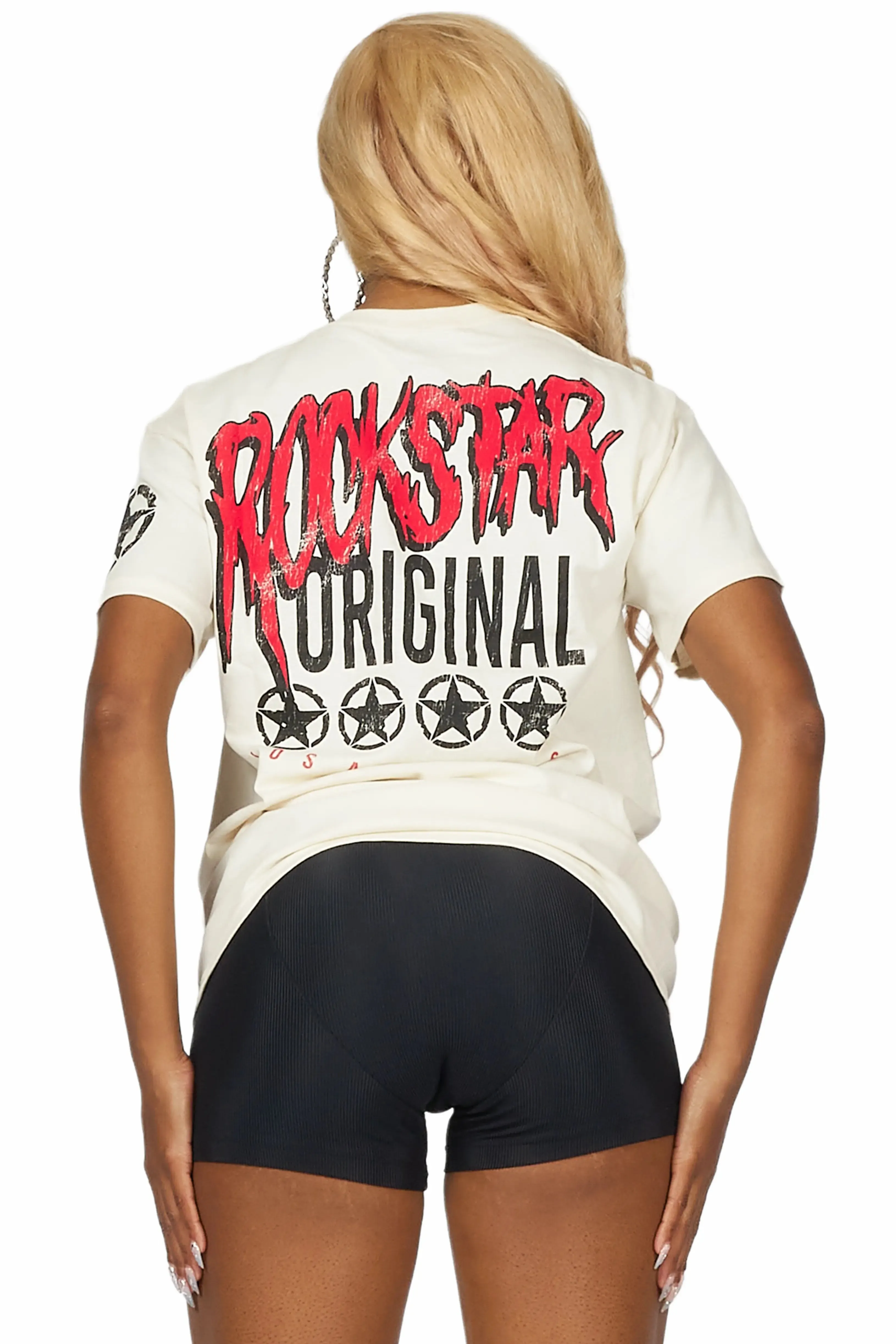 Diandra White Oversized T-Shirt sold by Rockstar Original product image thumbnail 3