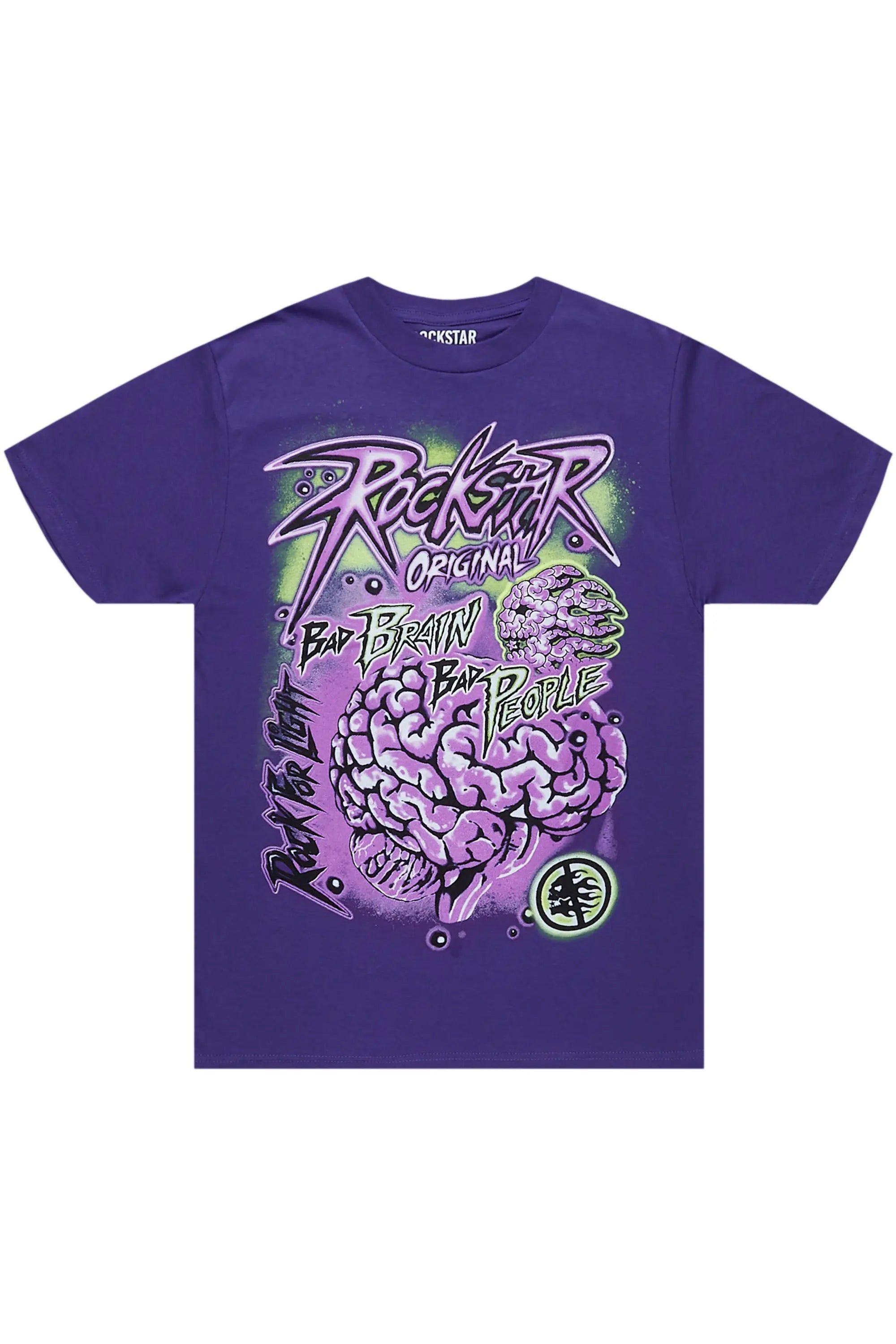 Braindead Purple Graphic T-Shirt sold by Rockstar Original