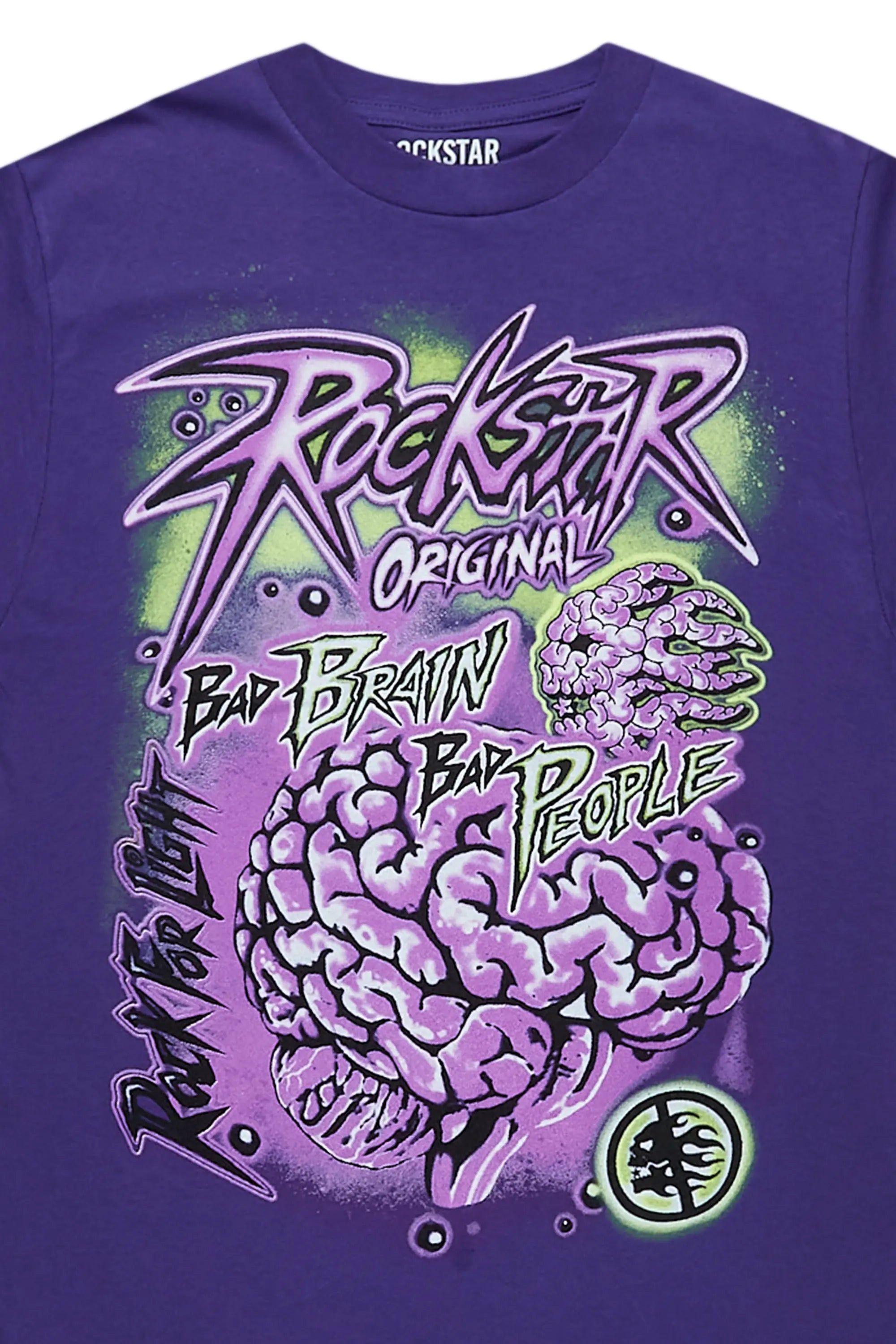 Braindead Purple Graphic T-Shirt sold by Rockstar Original product image thumbnail 2