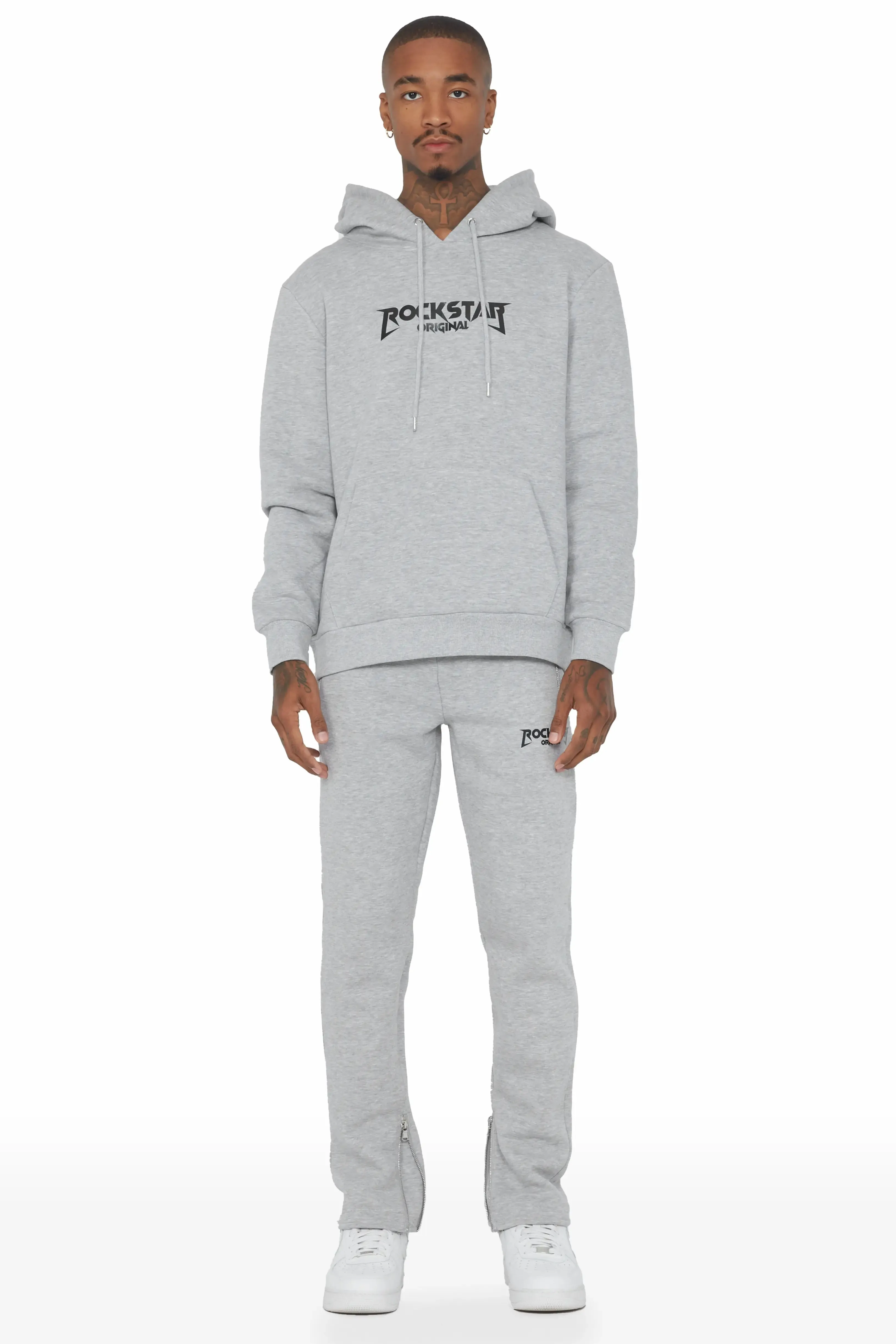 Rory Grey Hoodie Slim Fit Track Set sold by Rockstar Original