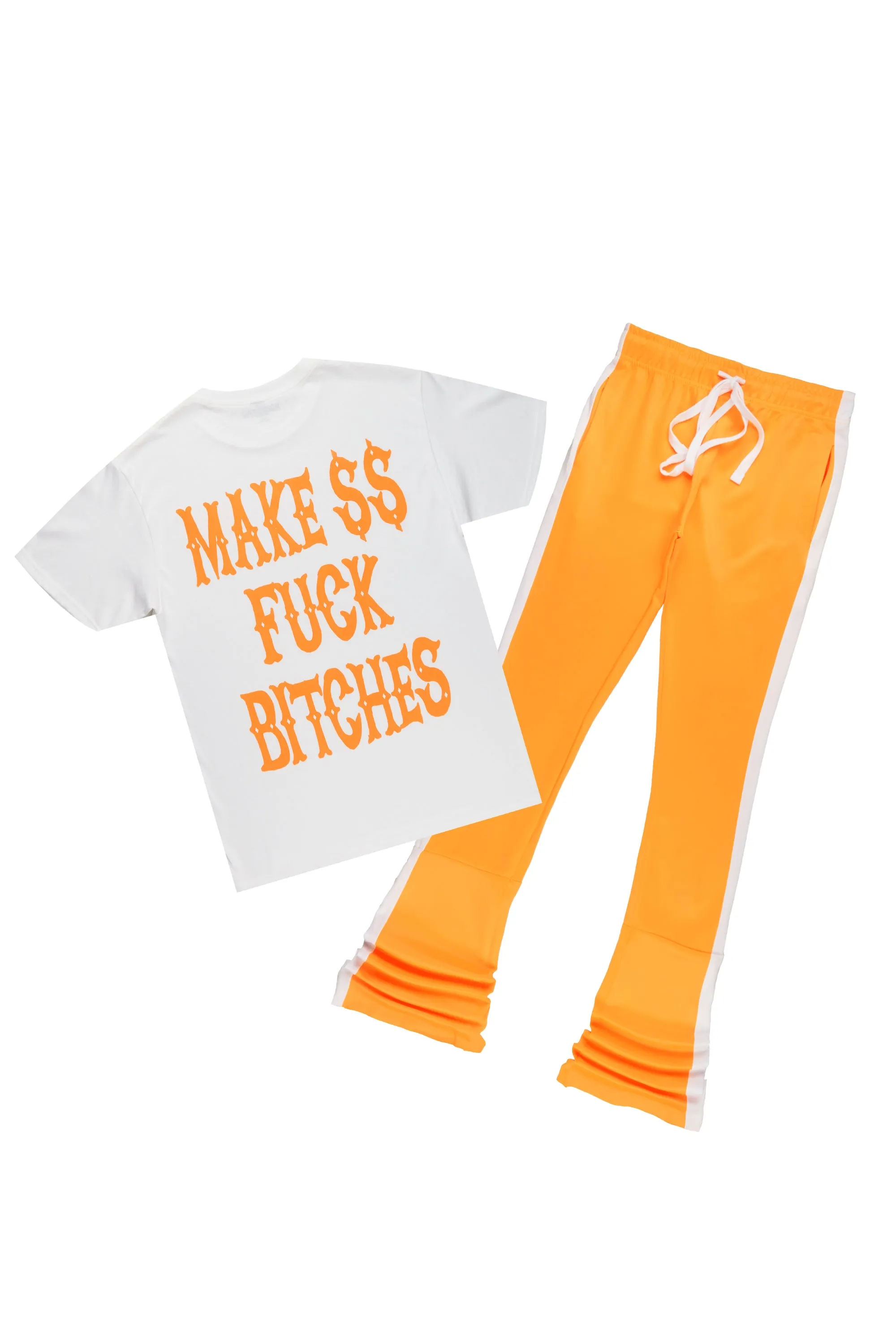 Deeler Orange T-shirt/Super Stacked Set sold by Rockstar Original