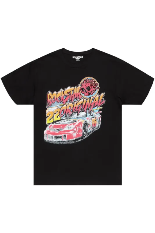 Deemin Black Graphic T-Shirt sold by Rockstar Original
