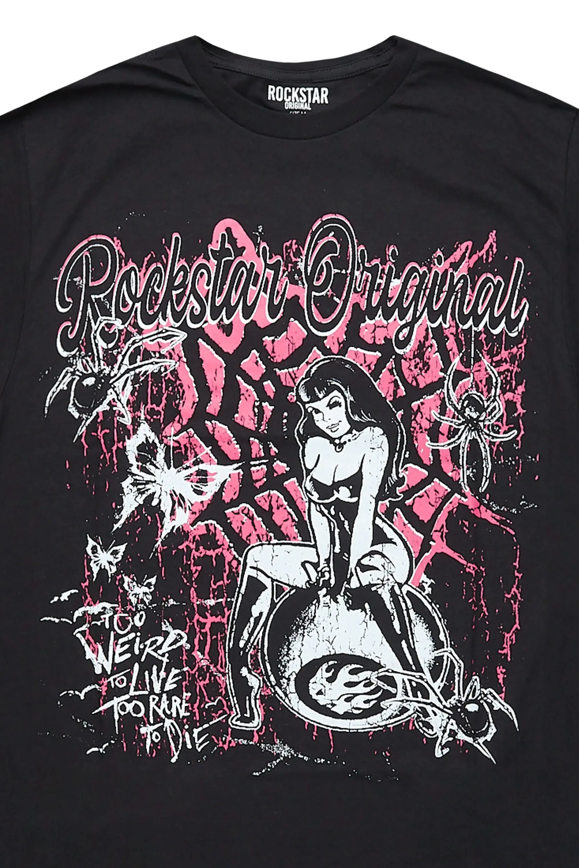 Miss Web Black Oversized T-Shirt sold by Rockstar Original product image thumbnail 2