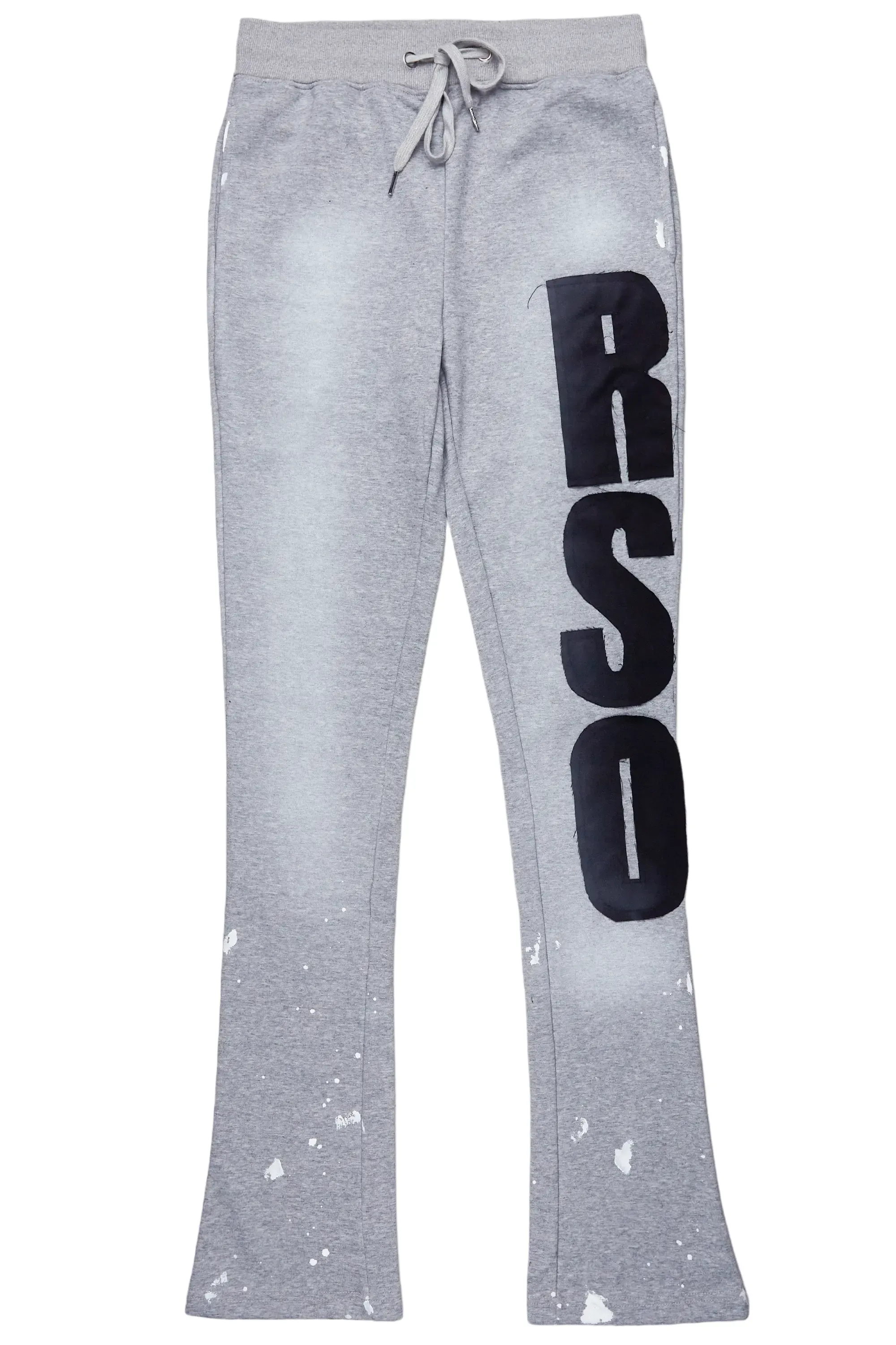 Acotas Grey Patchwork Stacked Flare Pants sold by Rockstar Original product image thumbnail 2