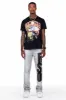 Acotas Grey Patchwork Stacked Flare Pants sold by Rockstar Original