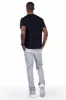 Acotas Grey Patchwork Stacked Flare Pants sold by Rockstar Original
