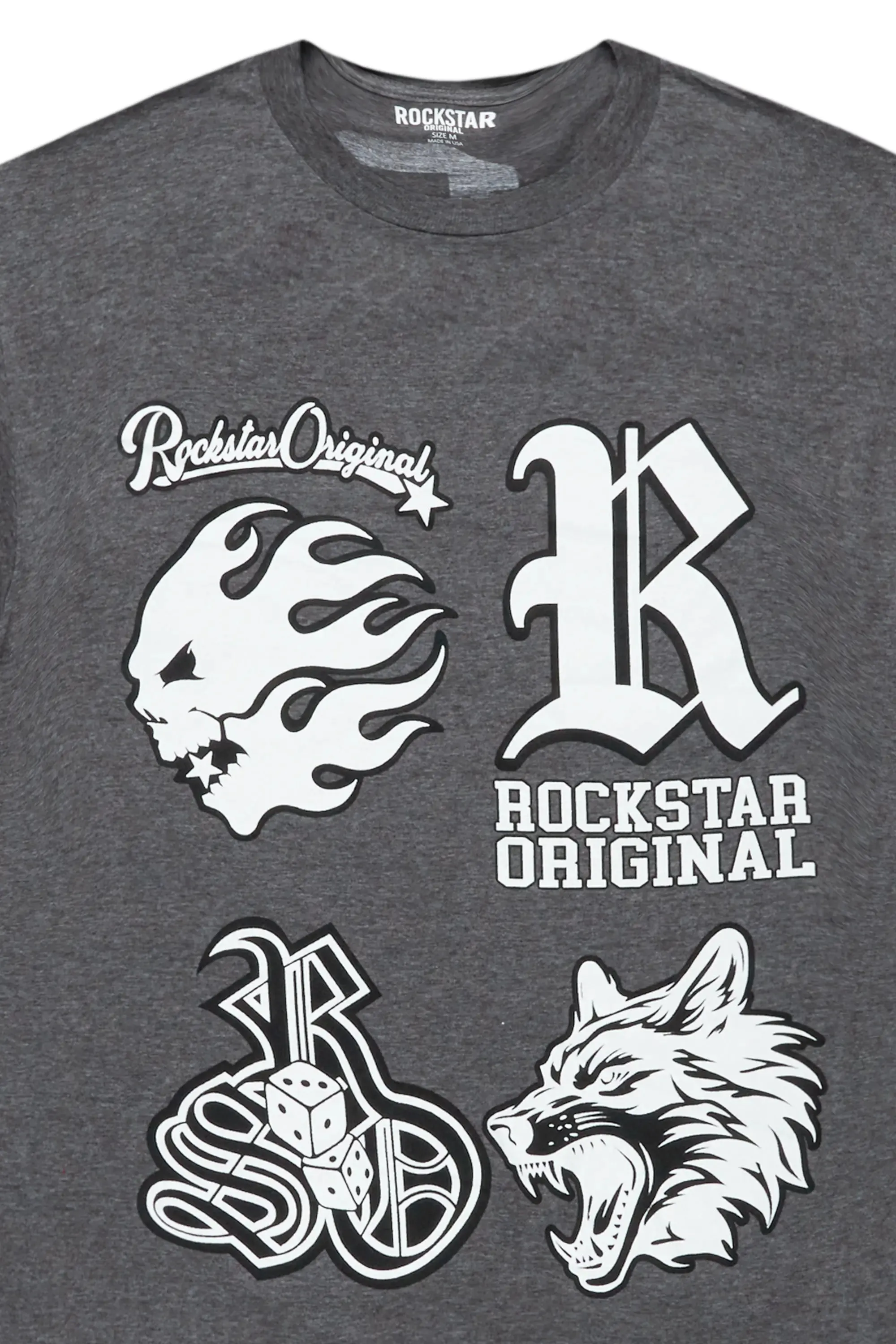 Fagan Heather Charcoal Graphic T-Shirt sold by Rockstar Original product image thumbnail 3