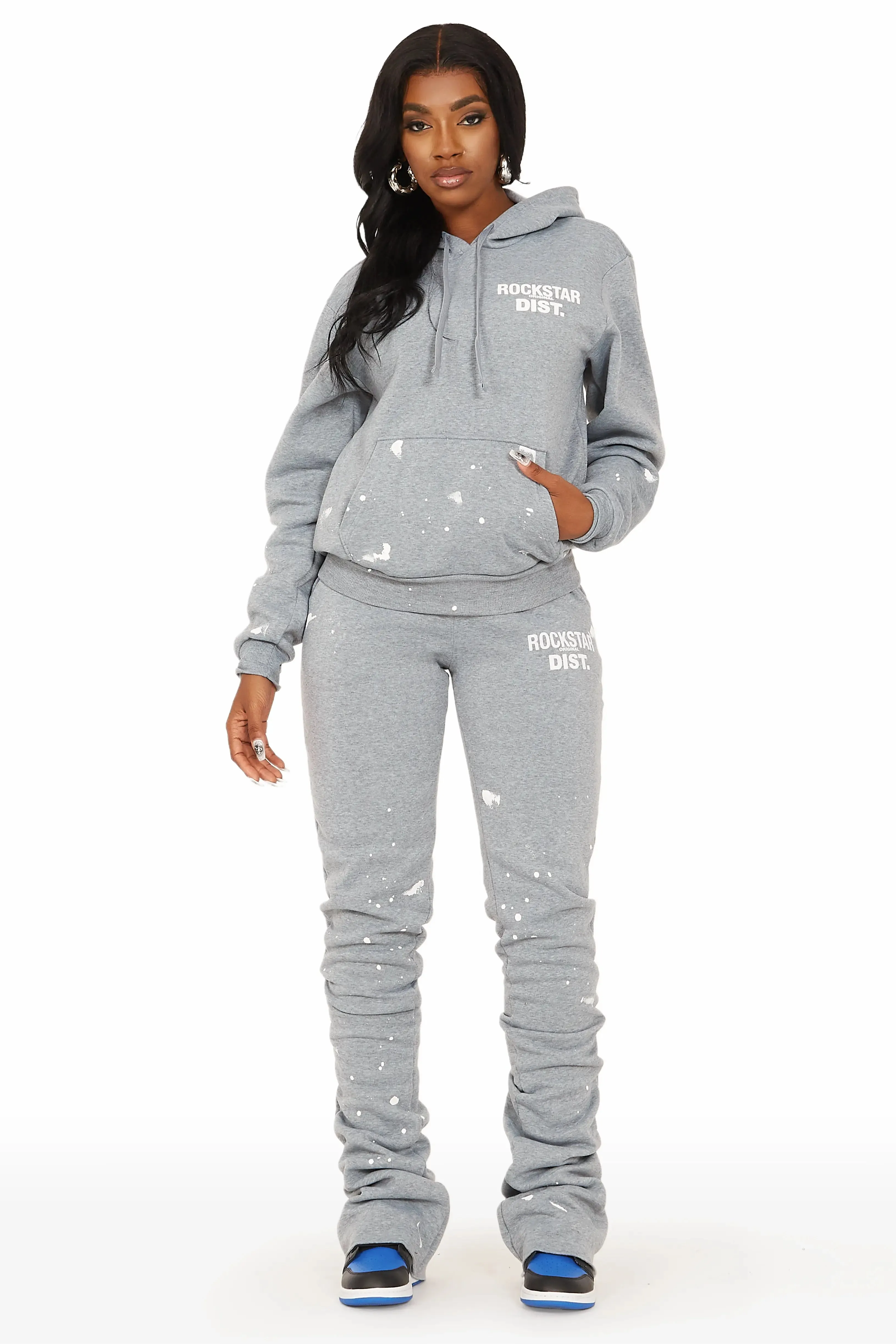 Hadley Heather Grey Super Stacked Trackset sold by Rockstar Original product image thumbnail 2