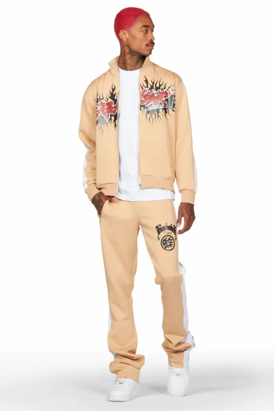 Oak Beige Tricot Super Stacked Track Set sold by Rockstar Original